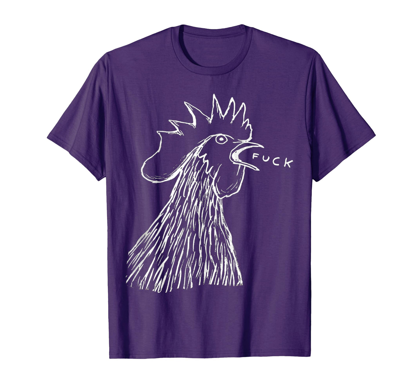 Bad - Chicken - Fuck - Rooster Yelling Art T-Shirt