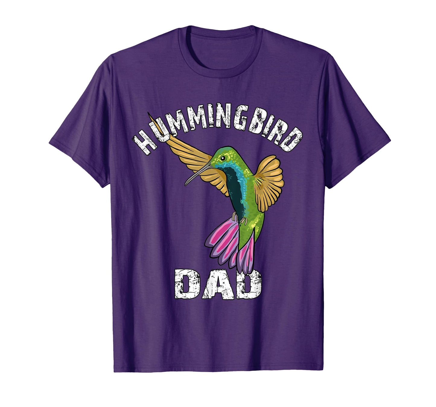 Hummingbird Dad Lover Illustration Hummingbird Art for Men T-Shirt