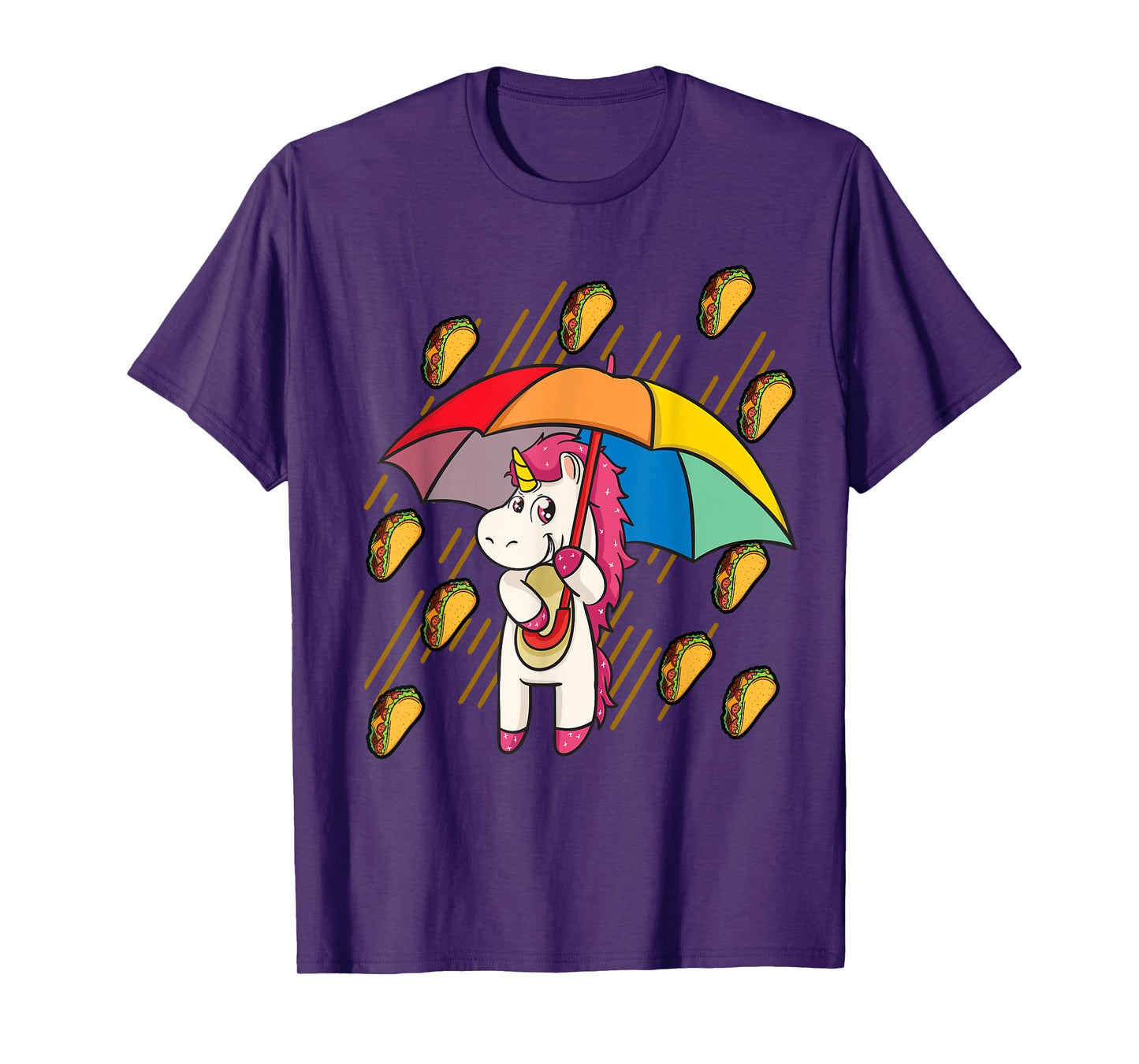 Raining Tacos Unicorn Lover Umbrella Cinco de Mayo T-Shirt