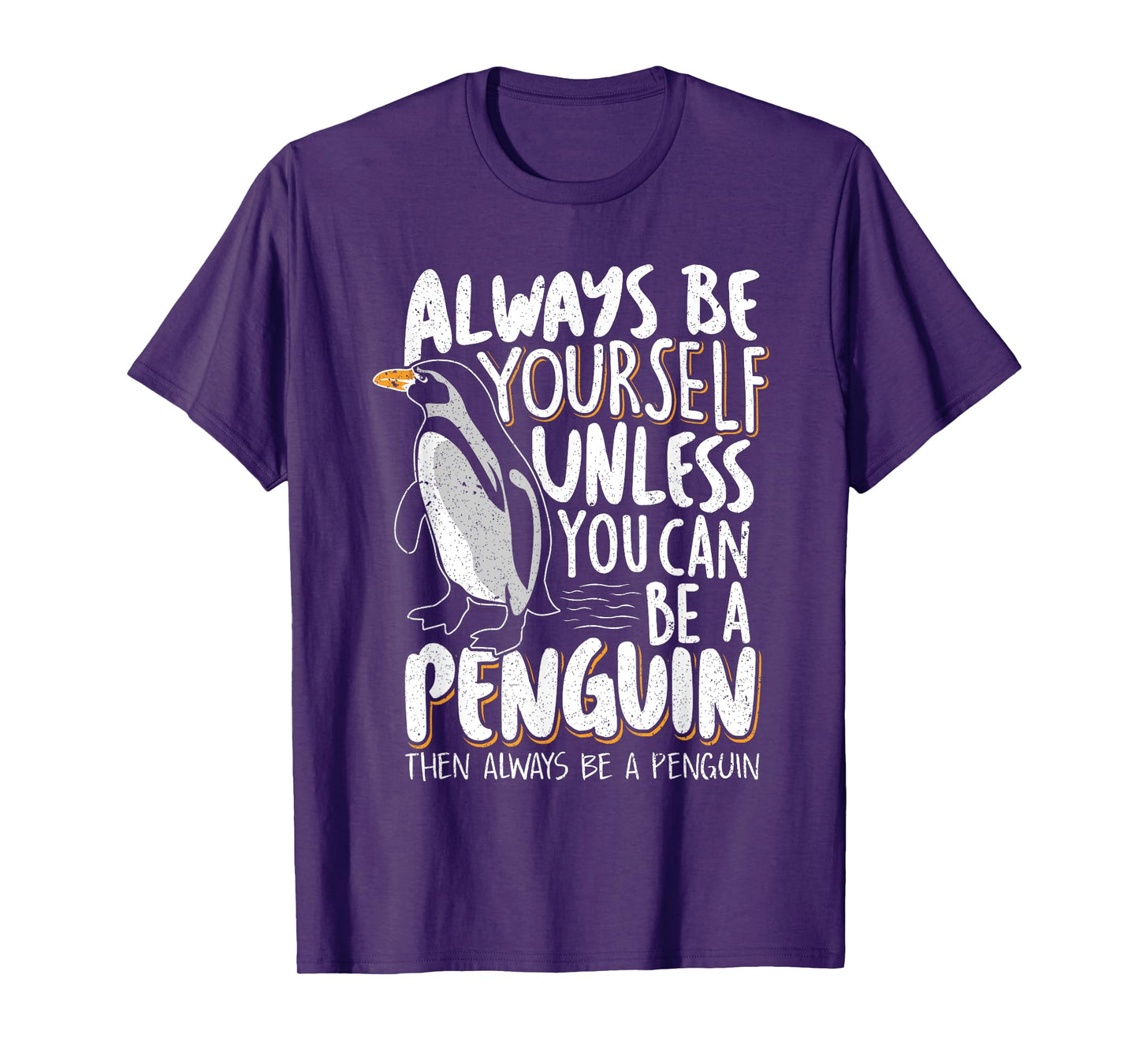 Penguin Lovers & Cute Penguins Always Be a Penguin - Funny Penguin Lover Unisex-Kids T-Shirt - Black - Small - Short Sleeve - Classic Fit - Modern - Novelty - Cotton 60%, Polyester 40%