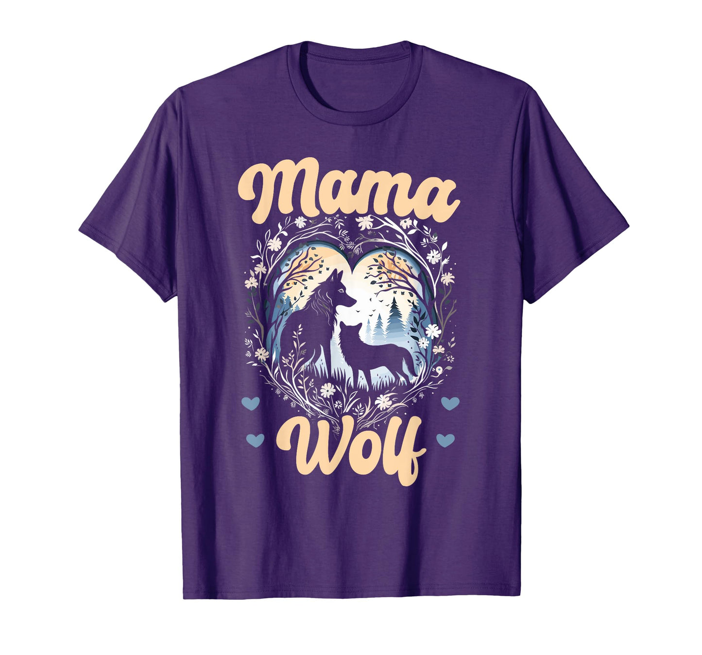 Wolf Lover Mothers Day SteMi Apparel Wolf Pack Wolfgang Wildlife Animal Mama Wolf T-Shirt