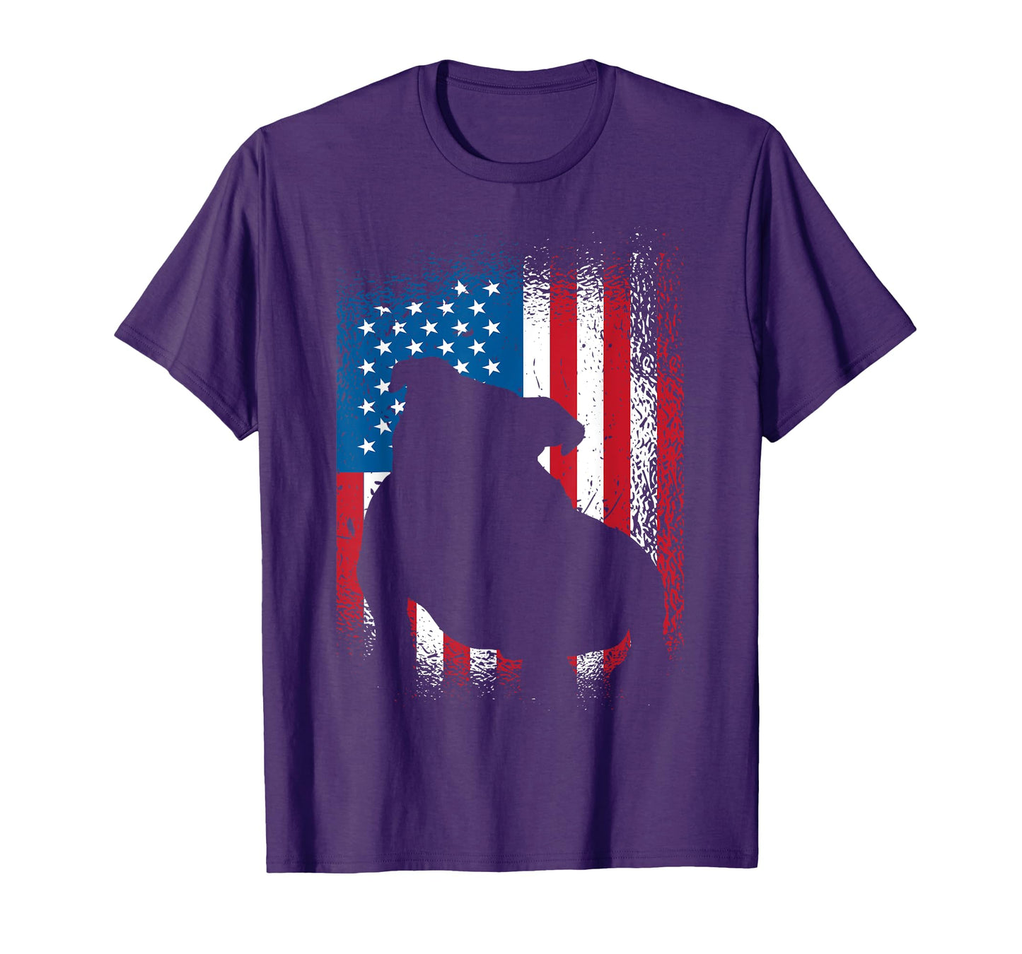 American flag bulldog design bulldog lover T-Shirt