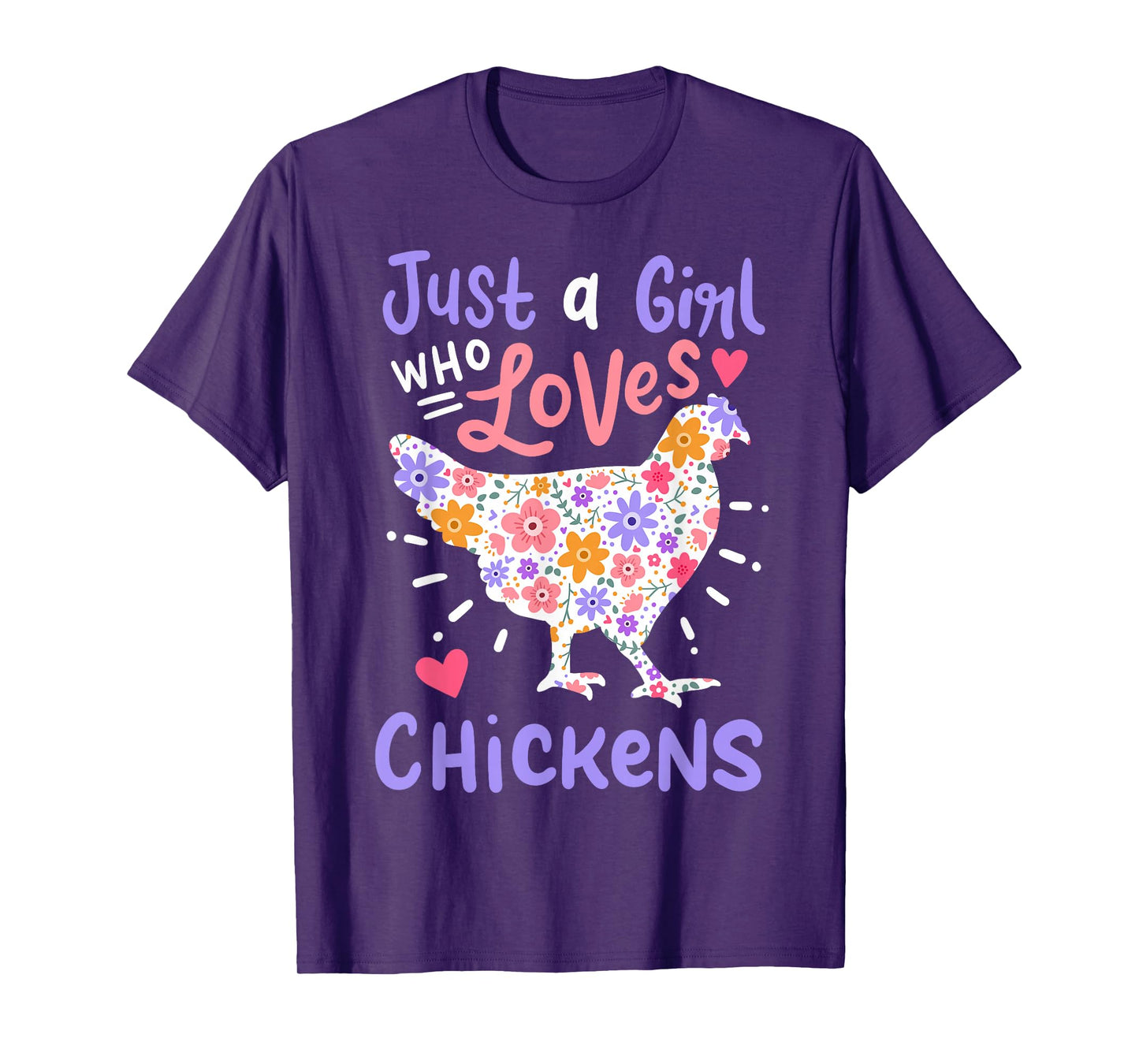 Just A Girl Who Loves Chickens Chicken Hen Love Cute T-Shirt