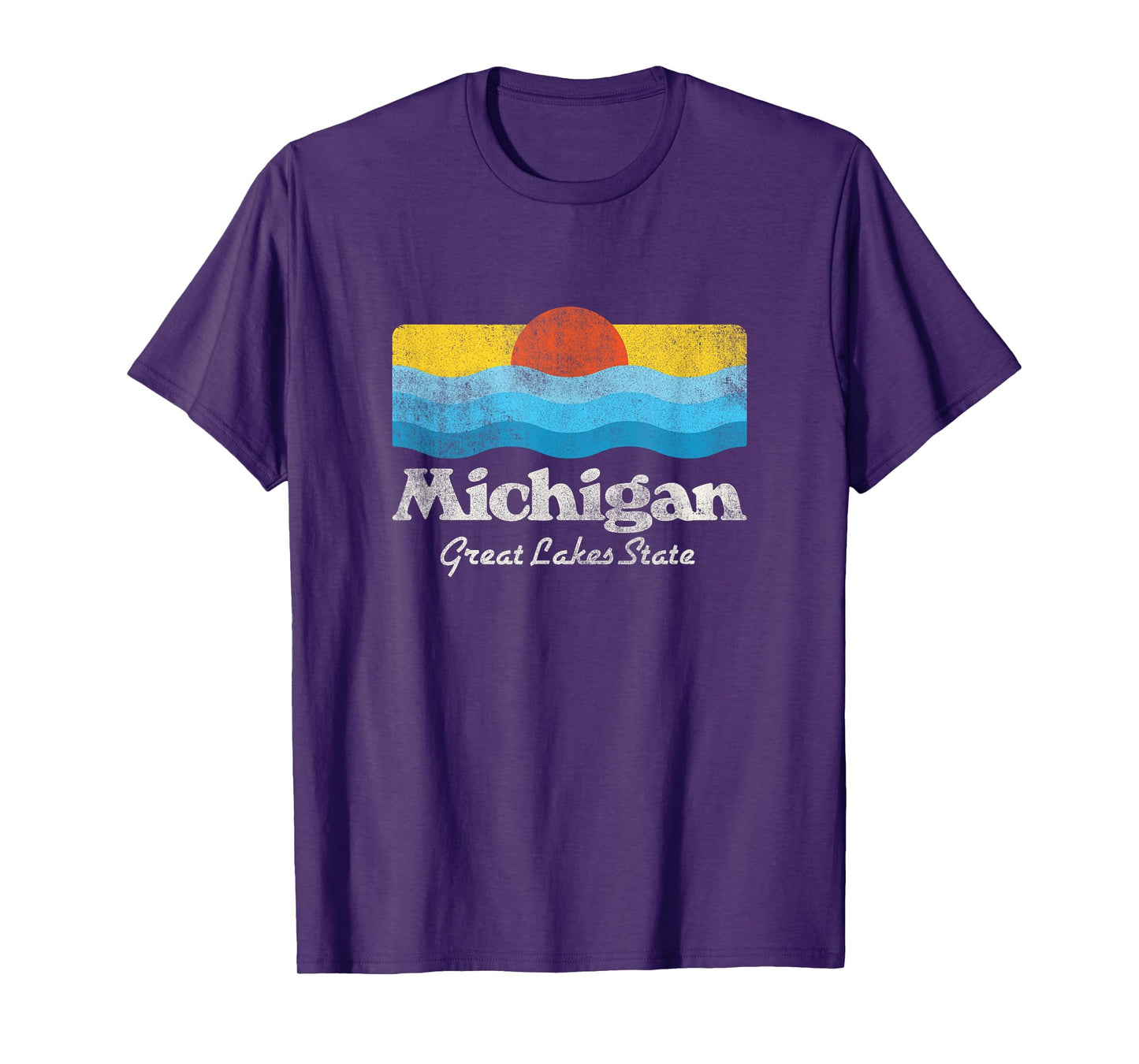 Retro Michigan Great Lakes State T-Shirt T-Shirt