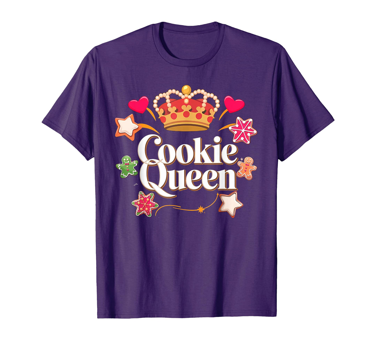 Cookie Queen Funny Xmas Baking Cookies Lover T-Shirt