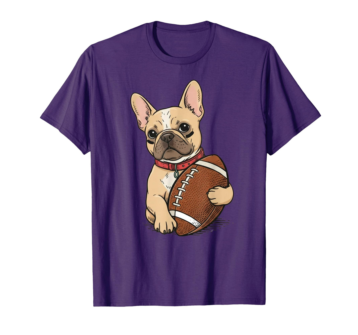 Funny French Bulldog Football Dog Lovers Gift T-Shirt