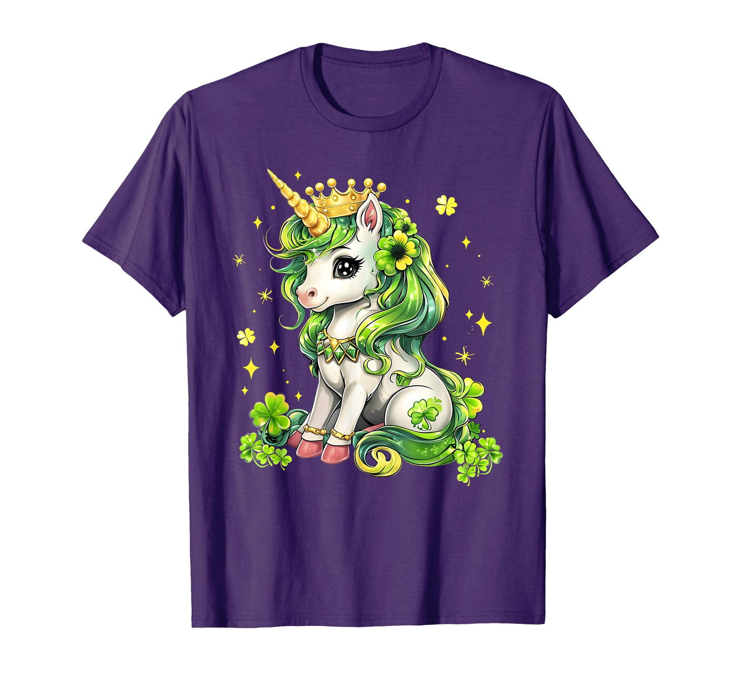 Cute Unicorn St Patricks Day Saint Pattys Girls Lepricorn T-Shirt