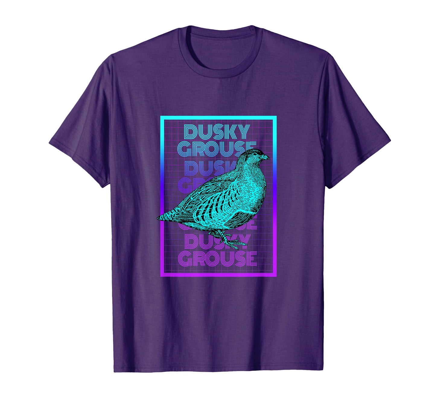 Dusky Grouse Bird Vintage Retro Dusky Grouse T-Shirt