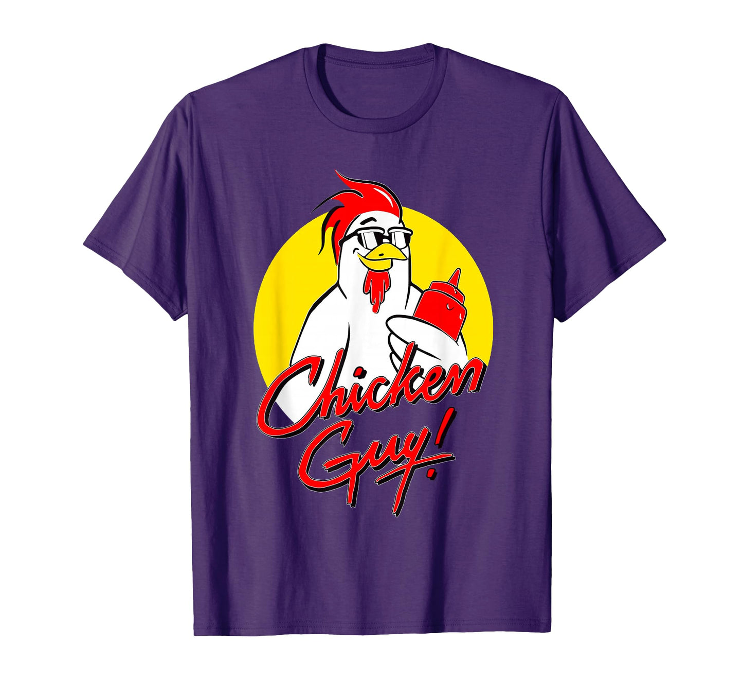 Funny Animal Meme Chicken Guy Cute Retro Basic T-Shirt