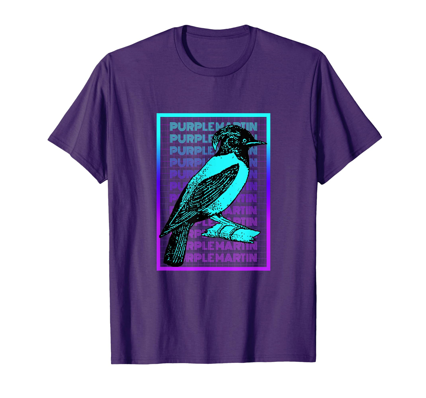 Purple Martin Bird Vintage Retro Purple Martin T-Shirt