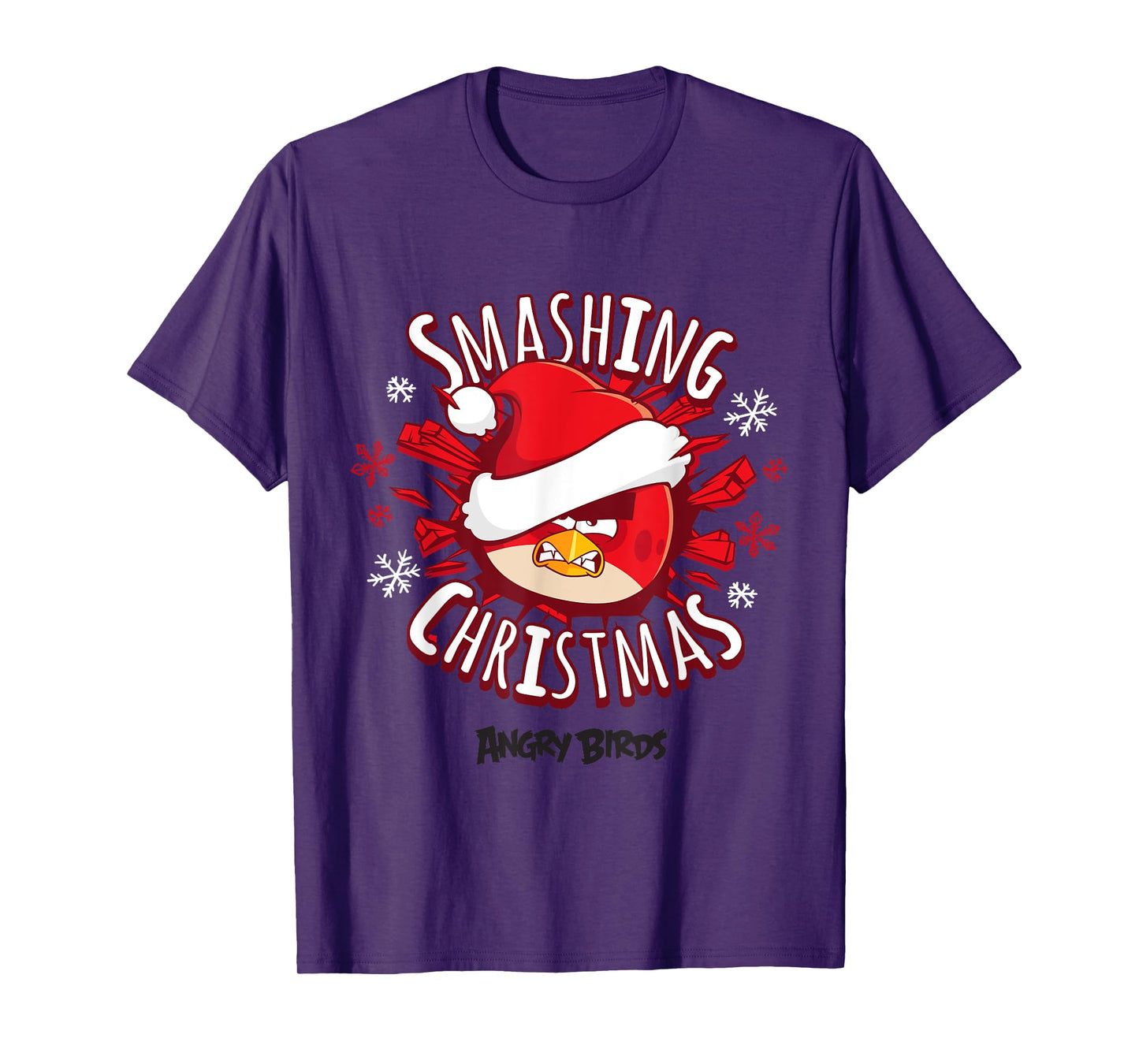 Angry Birds Smashing Christmas Official Merchandise T-Shirt