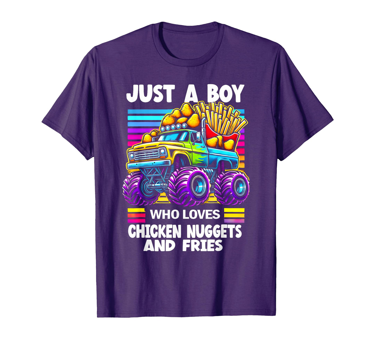 Just a Boy Who Loves Chicken Nuggets and Fries T-Shirt
