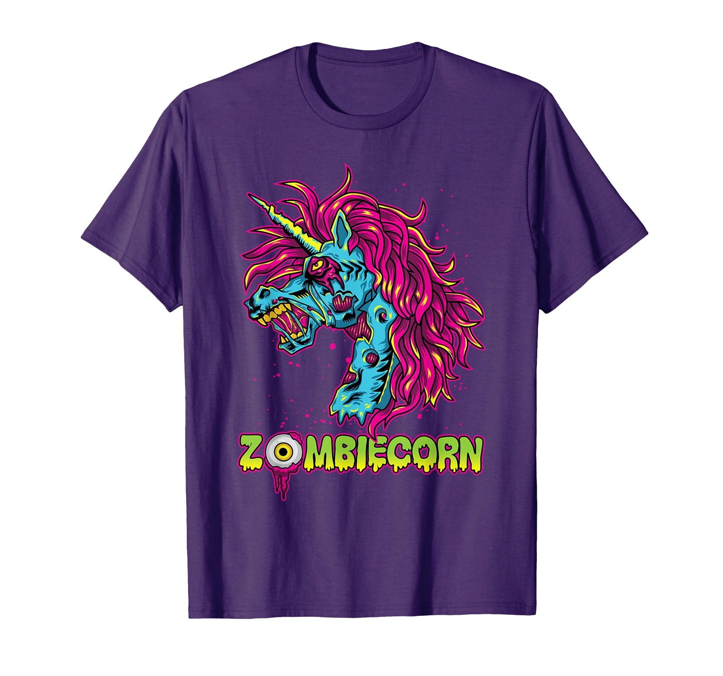 Scary Zombiecorn Zombie Unicorn Halloween Costume T-Shirt