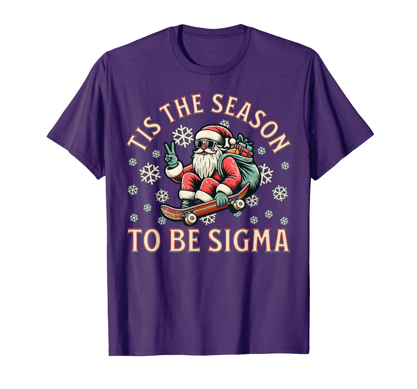Tis The Season To Be Sigma Claus Funny Santa Christmas Boys T-Shirt