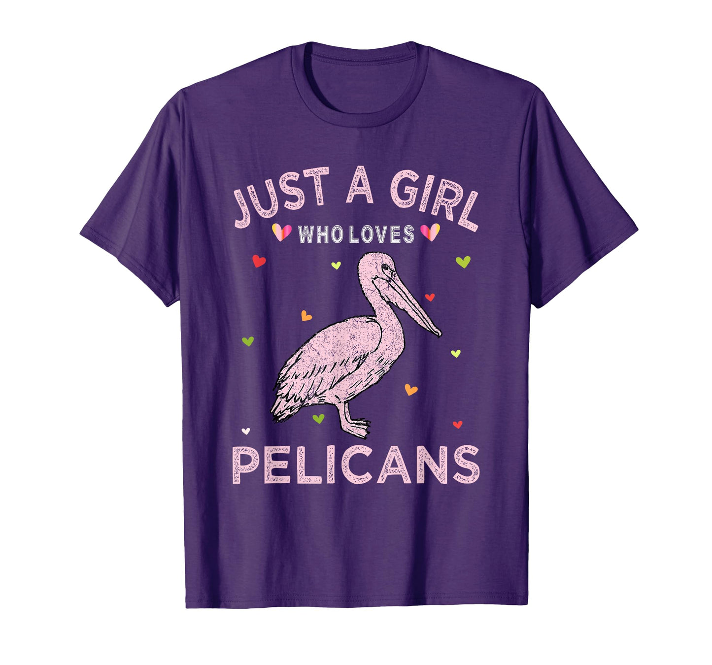 Pelican Bird Lover Gift Just A Girl Who Loves Pelicans T-Shirt