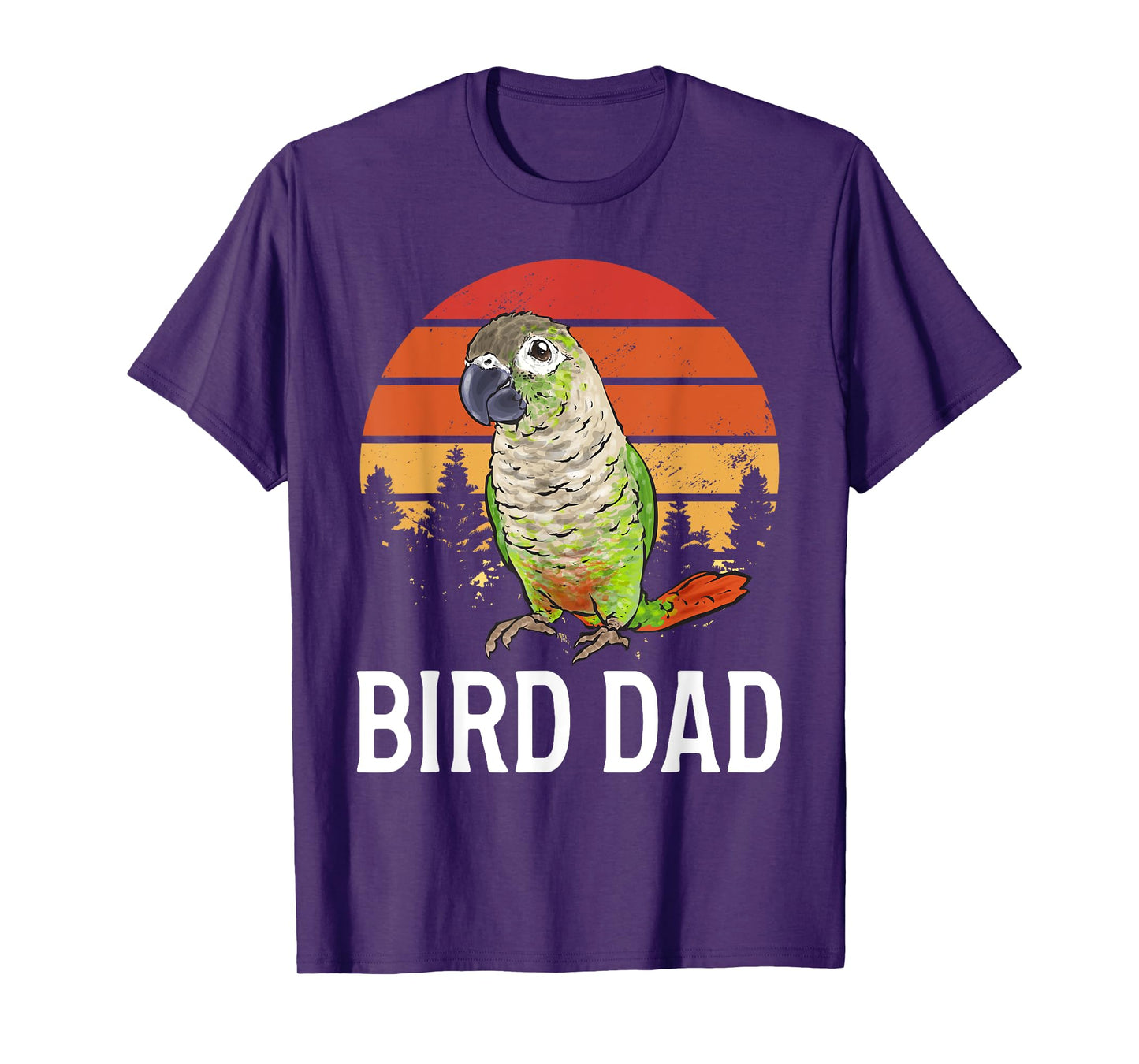 Green Cheek Conure Parrot Bird Dad T-Shirt