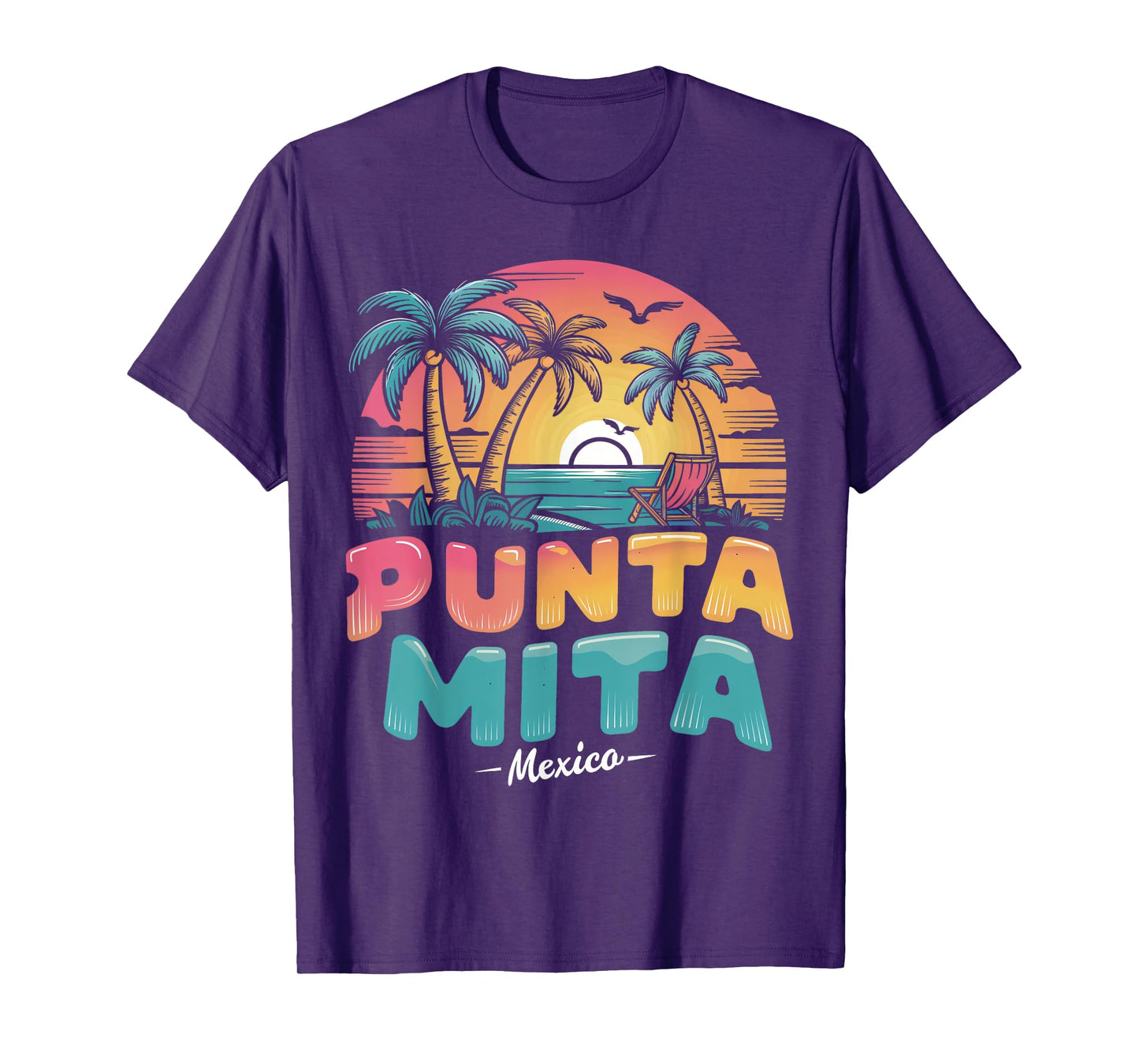 Punta Mita Mexico Tropical Sunset beach Souvenir Vacation Men Women Kids T-Shirt