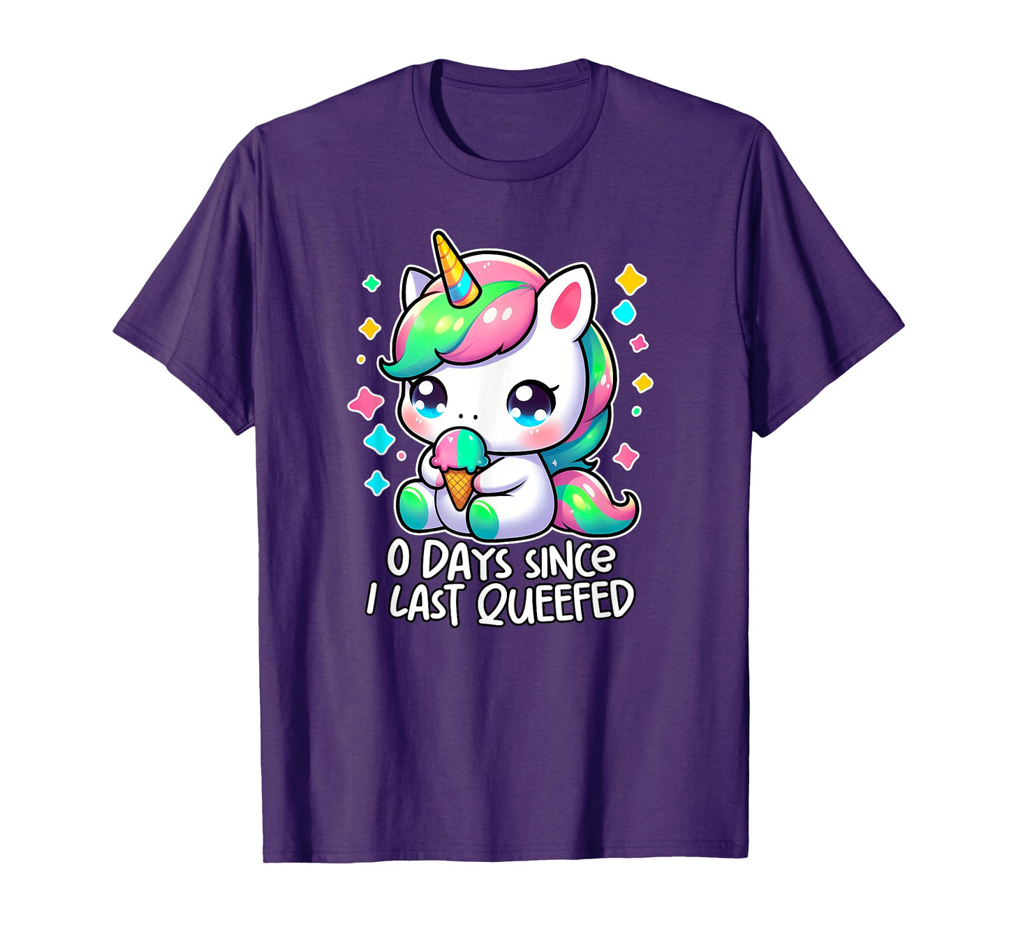 0 DAYS SINCE I LAST QUEEFED oddly specific meme crude humor T-Shirt