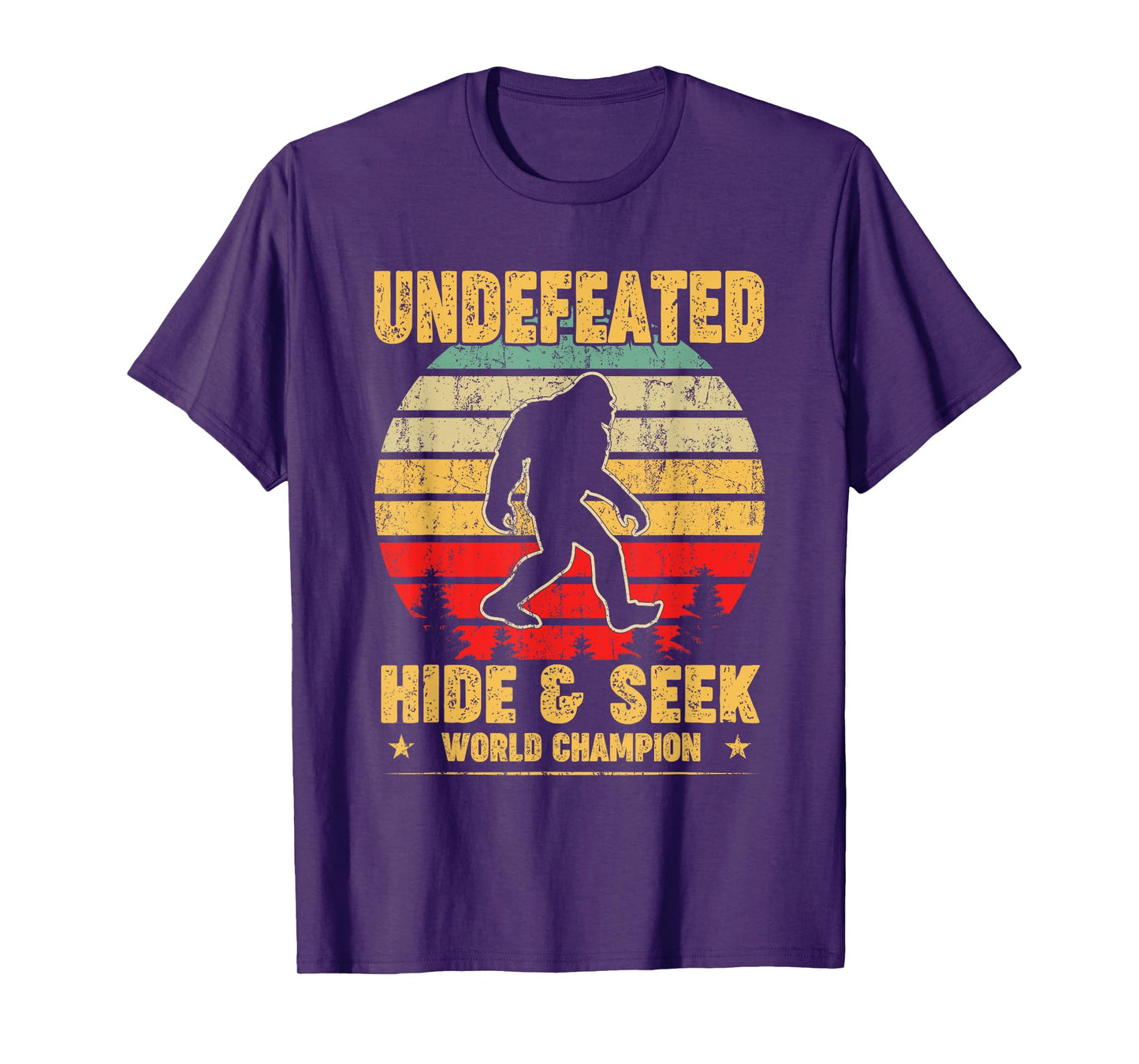 Undefeated Hide and Seek World Champion Bigfoot T Shirt T-Shirt