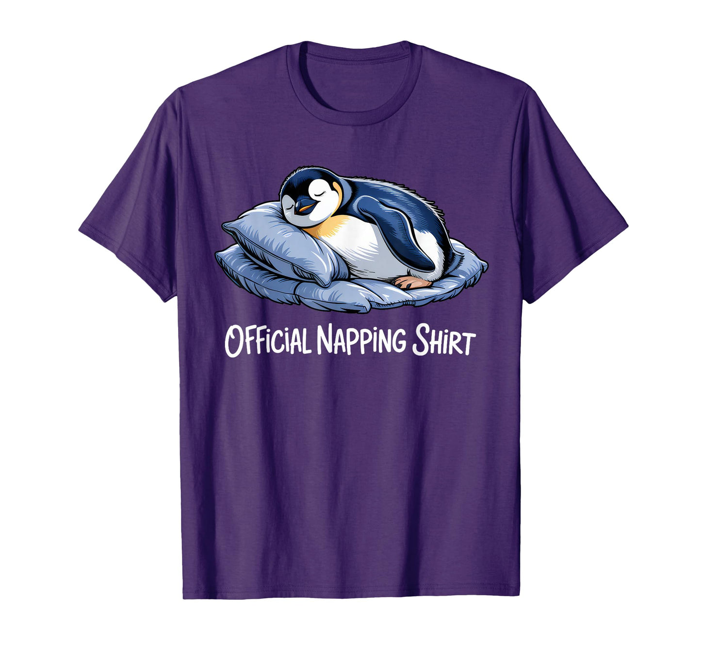 Funny Penguin Sleeping Penguin Lover Official Napping Cute T-Shirt