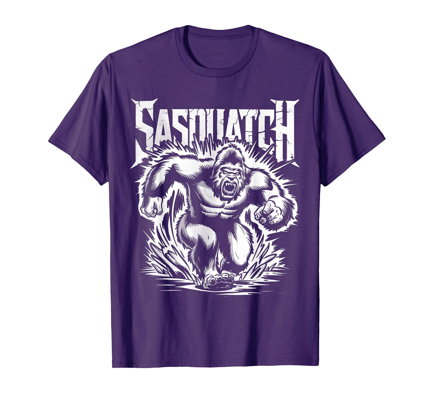 Retro Sasquatch Charging Hide & Seek Funny Bigfoot Believer T-Shirt