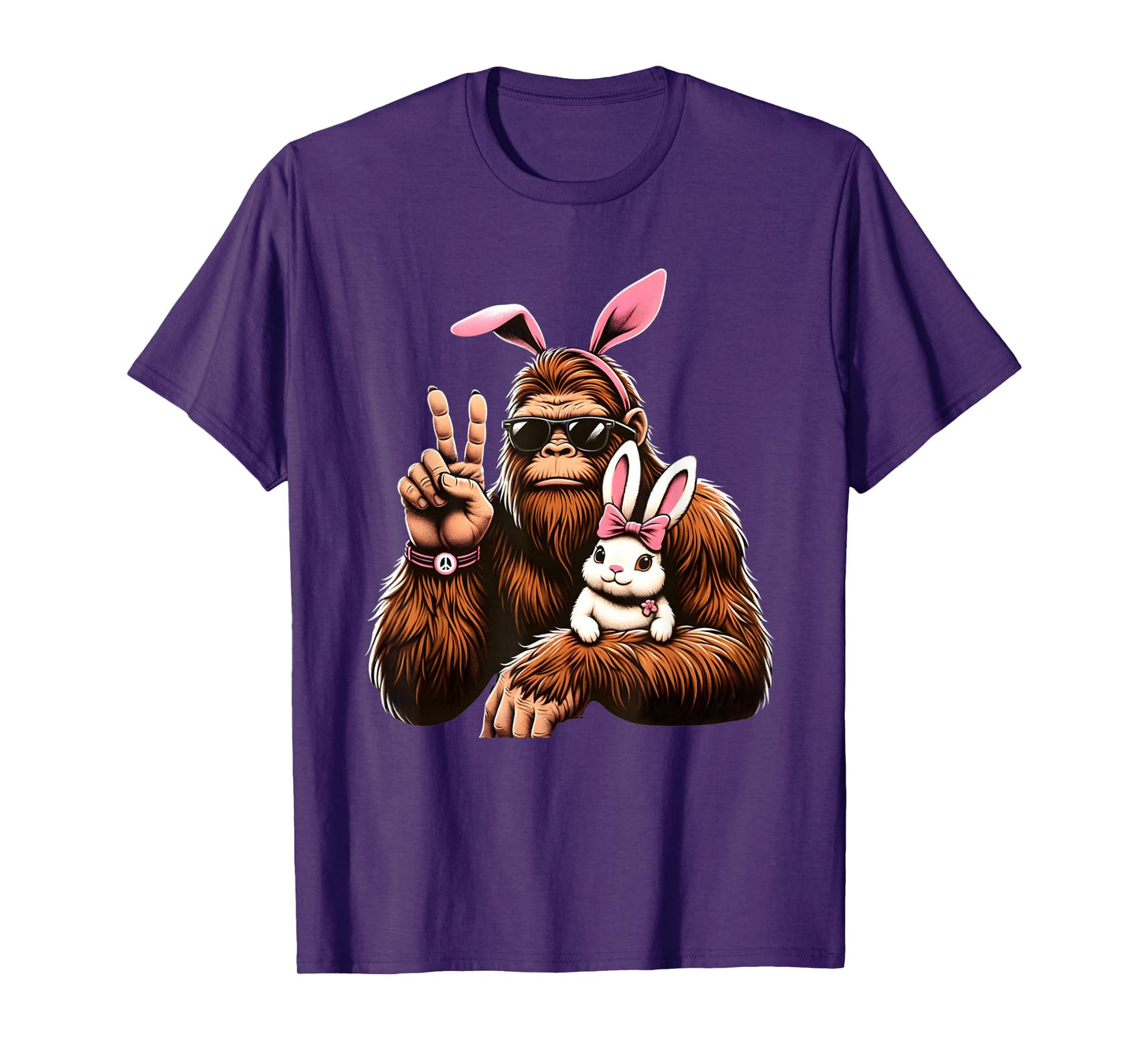 Bigfoot Bunny Funny Easter Day Sasquatch T-Shirt