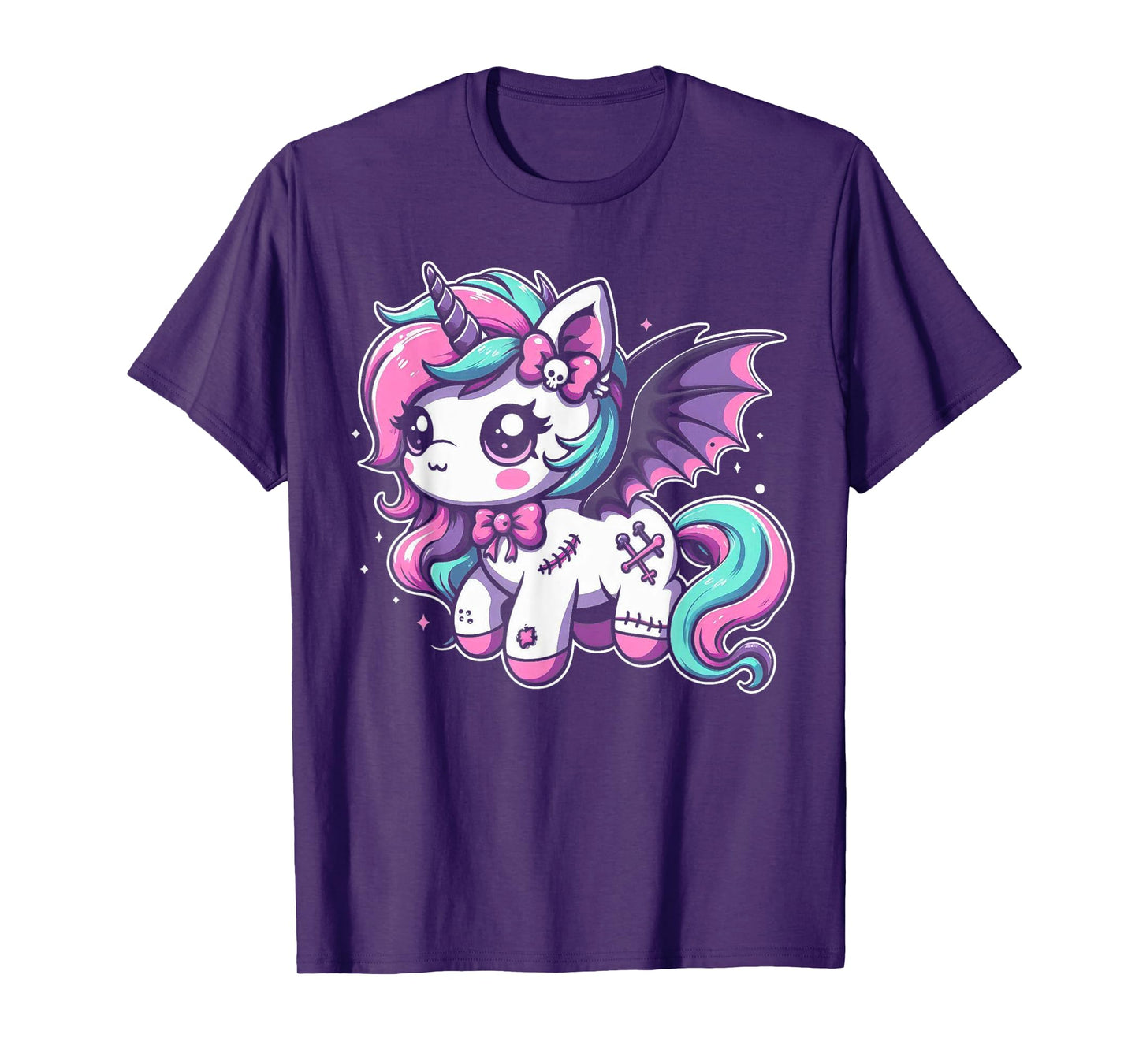 Pastel Goth Unicorn Kawaii Creepy Cute Aesthetic Art T-Shirt