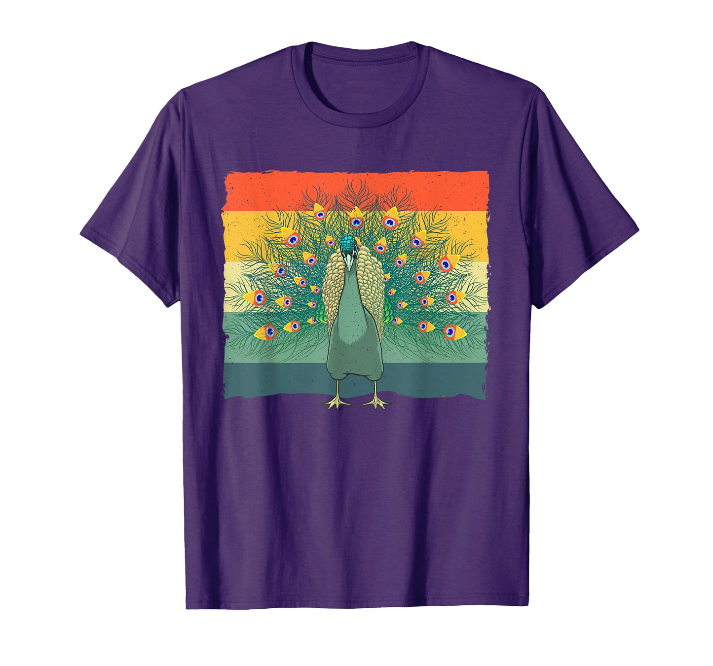 Cool Peacock Design For Men Women Kids Vintage Peacock Lover T-Shirt