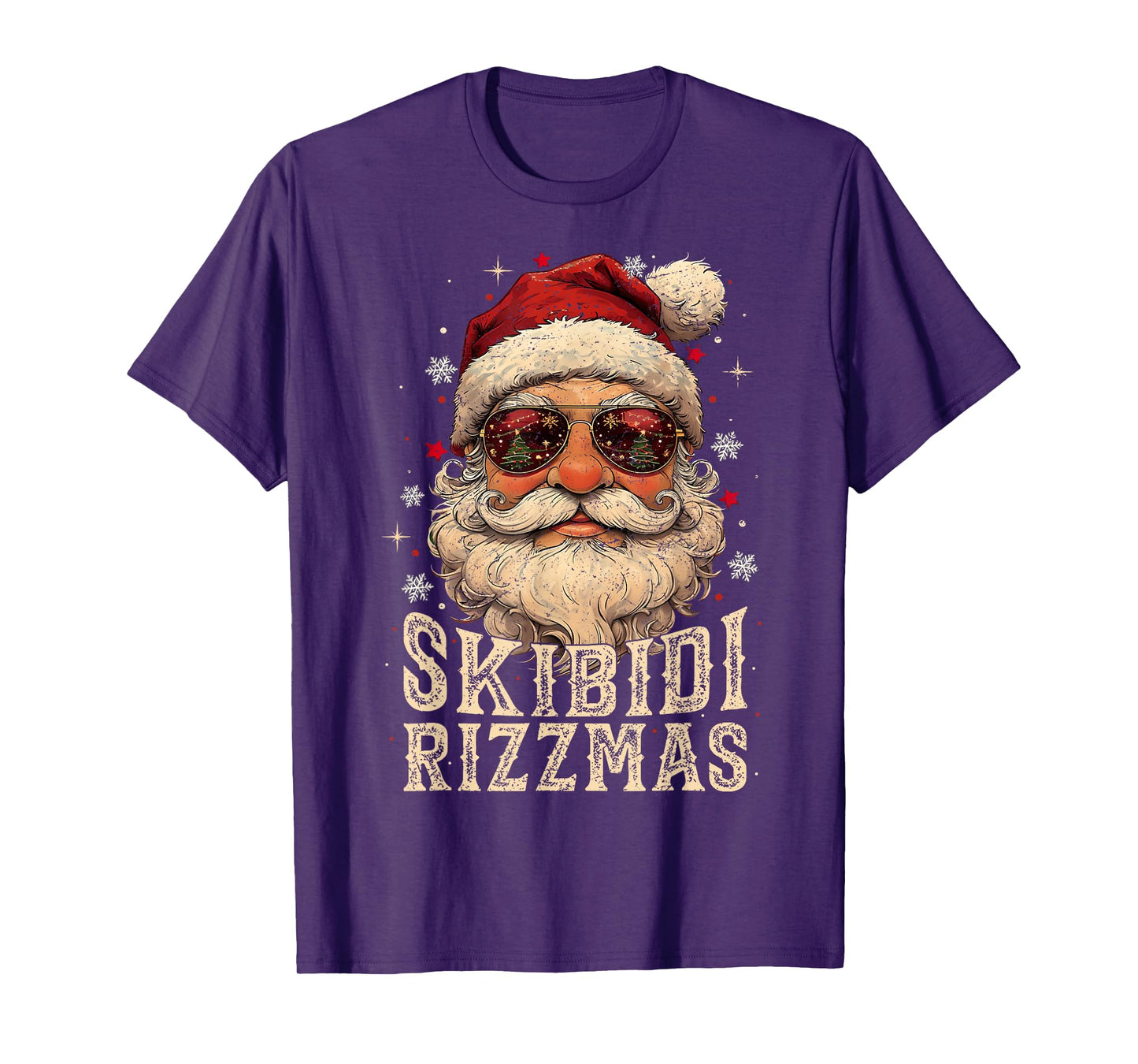 Funny Xmas Rizz Christmas Santa Gen Alpha Skibidi Rizzmas T-Shirt