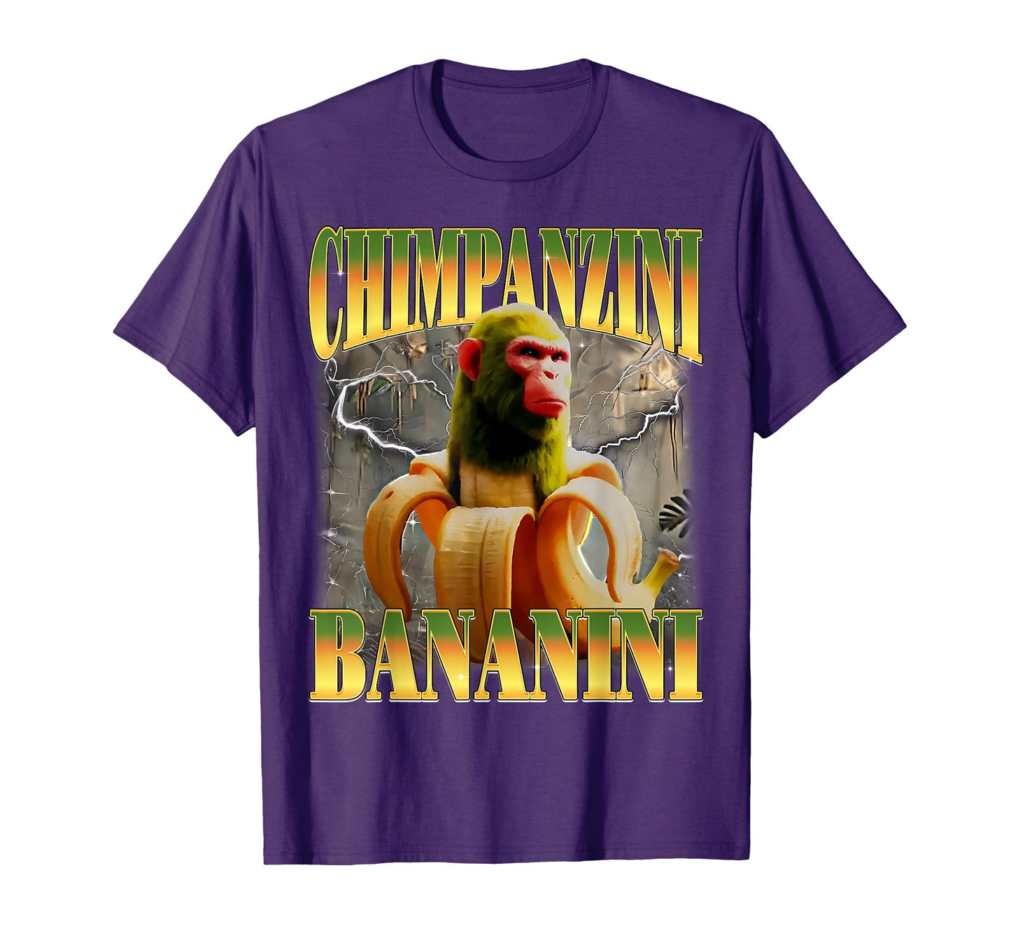 Chimpanzini Bananini Funny Italian Brainrot Meme Monkey T-Shirt