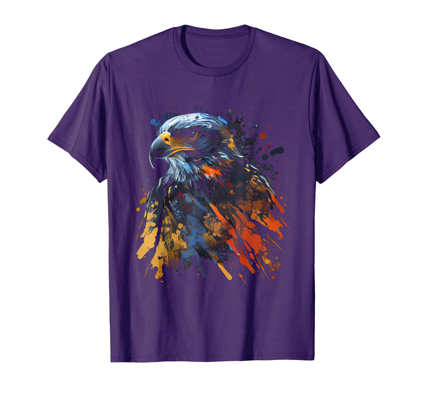 Hawk Bird Colorful Color Bird Observer Bird of Prey T-Shirt