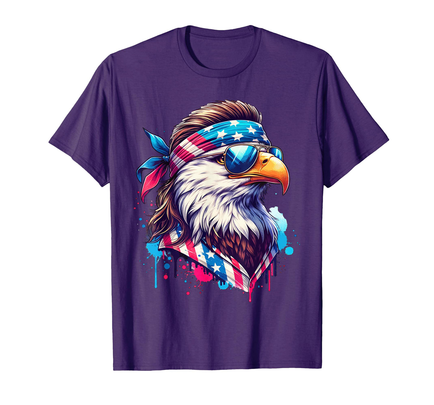 4th of July Patriotic Funny Eagle July 4th USA Murica T-Shirt
