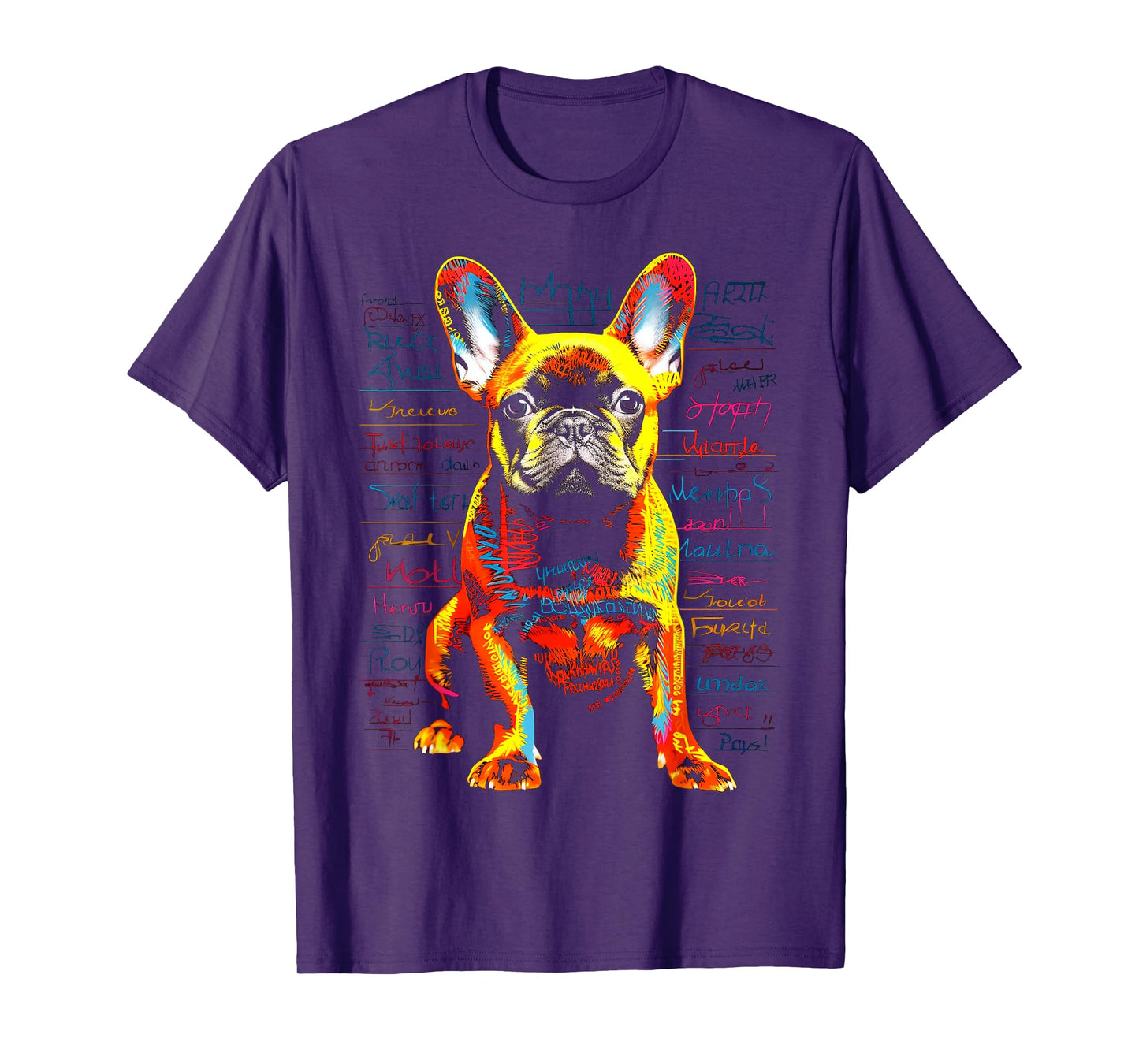 French Bulldog Dog Animal Pet Art Graphic French Bulldog T-Shirt