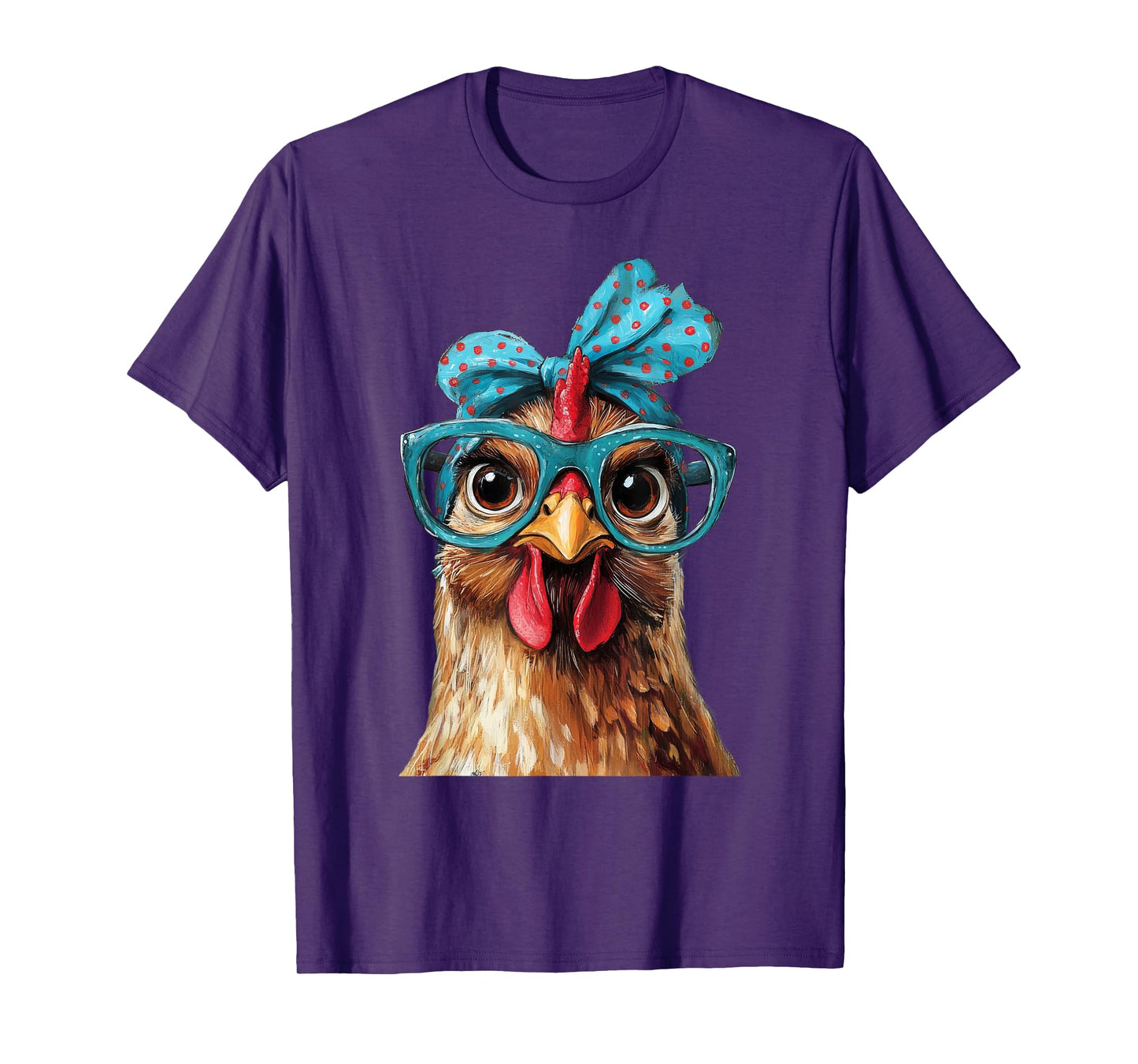 Chicken Wearing Bandana Glasses T-Shirt