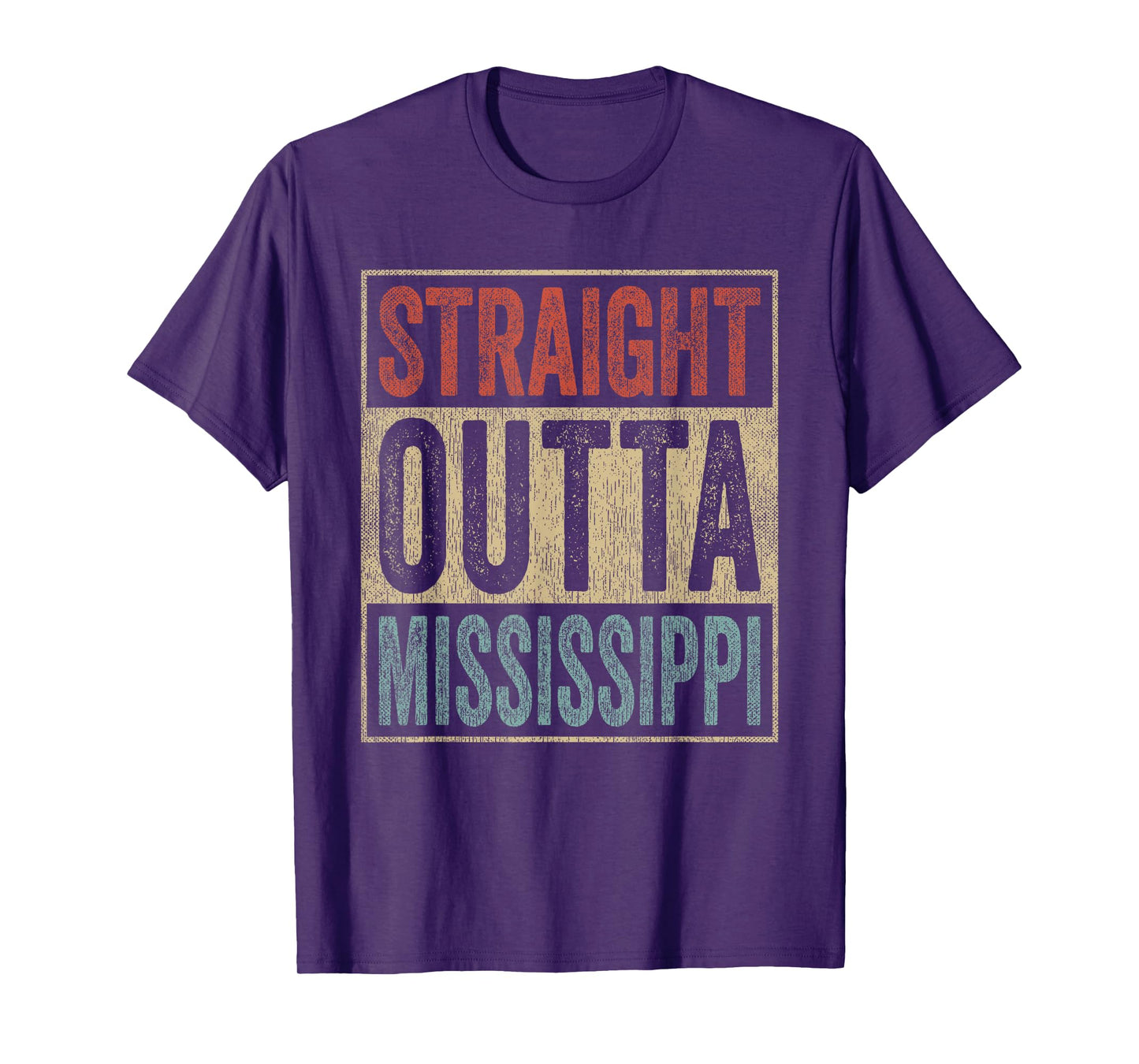 Retro Mississippi Souvenir Straight Outta Mississippi T-Shirt