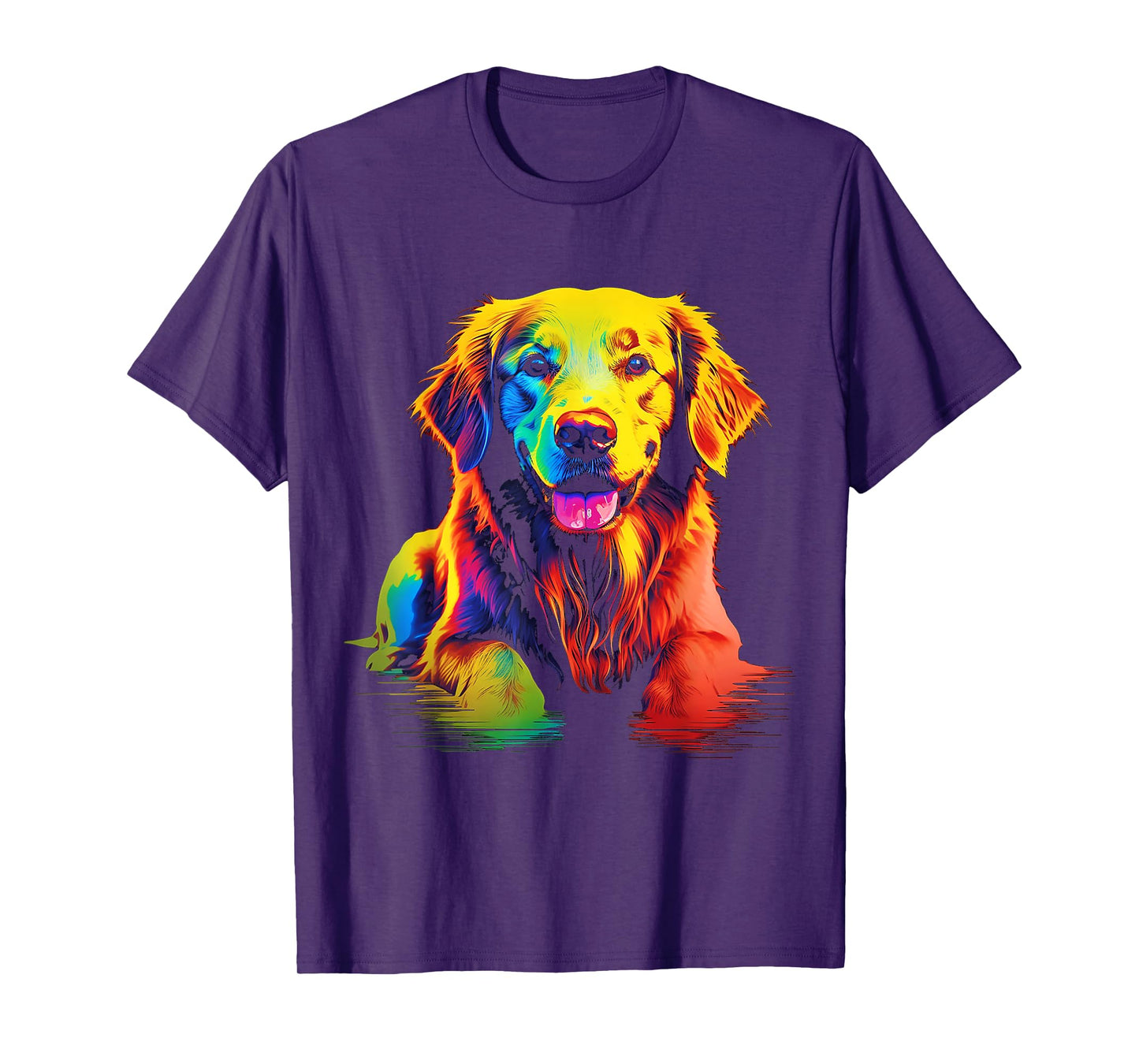 Labrador Retriever Colorful Portrait Animal Art Graphic Dog Men Women Kids T-Shirt