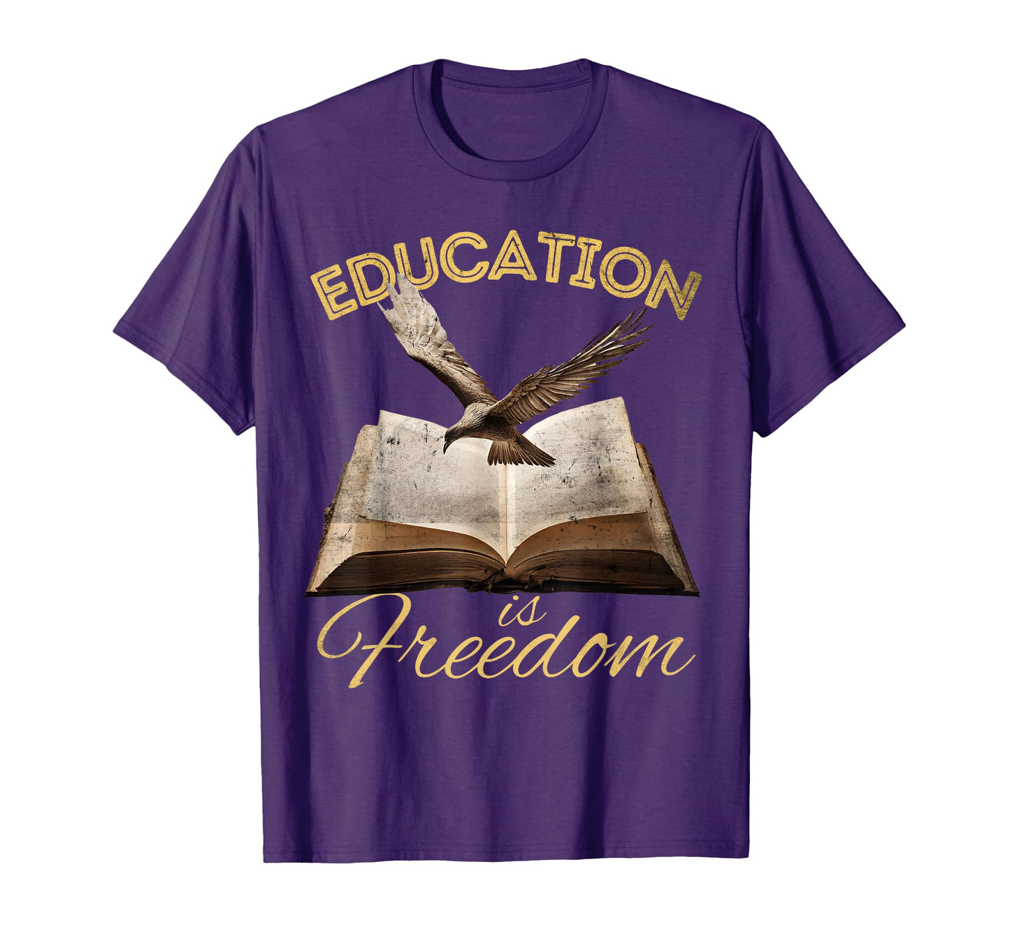 Education Is Freedom tshirt Bird Book Lover History Teacher T-Shirt