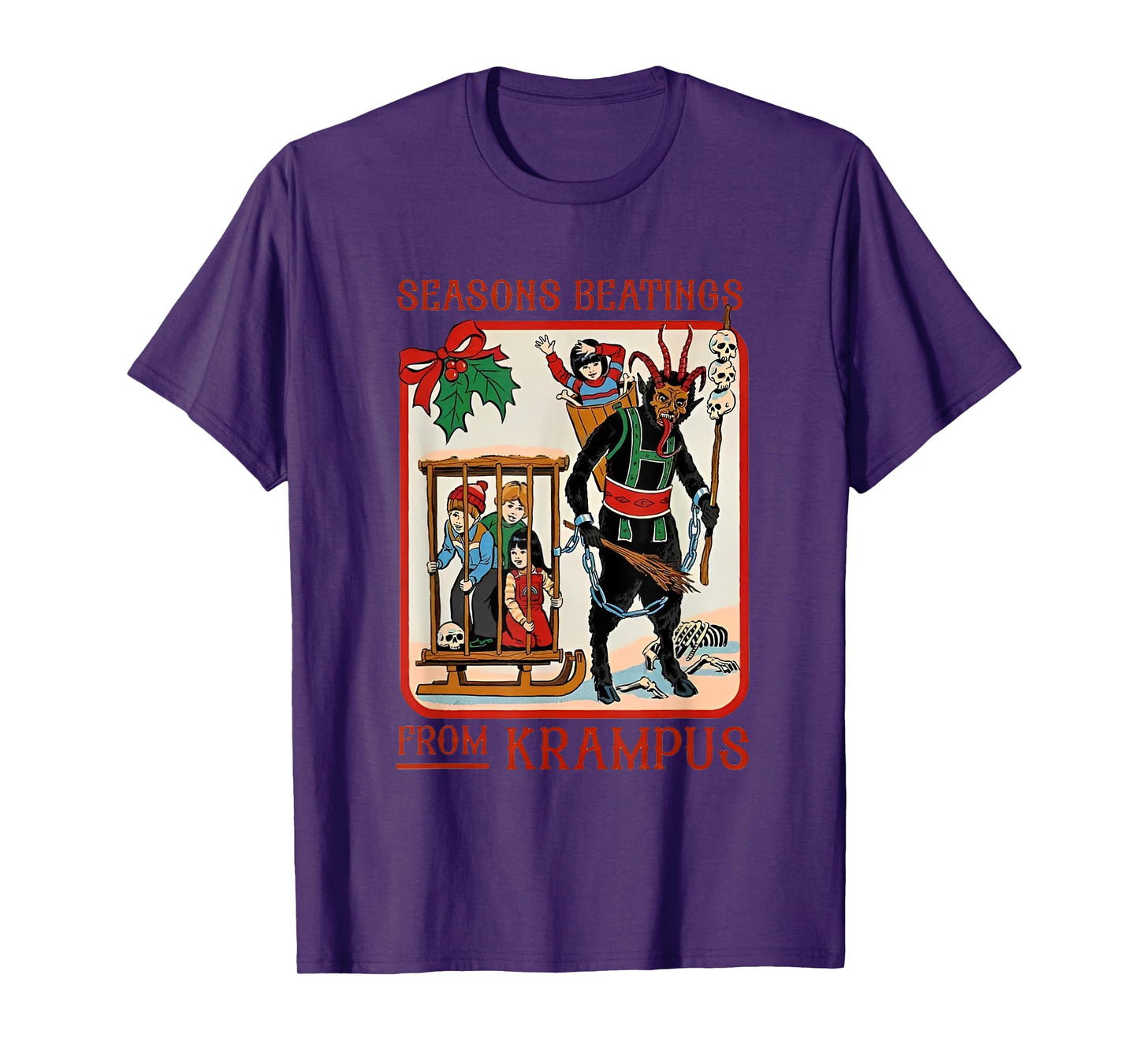 Seasons Beatings From Krampus Christmas T-Shirt