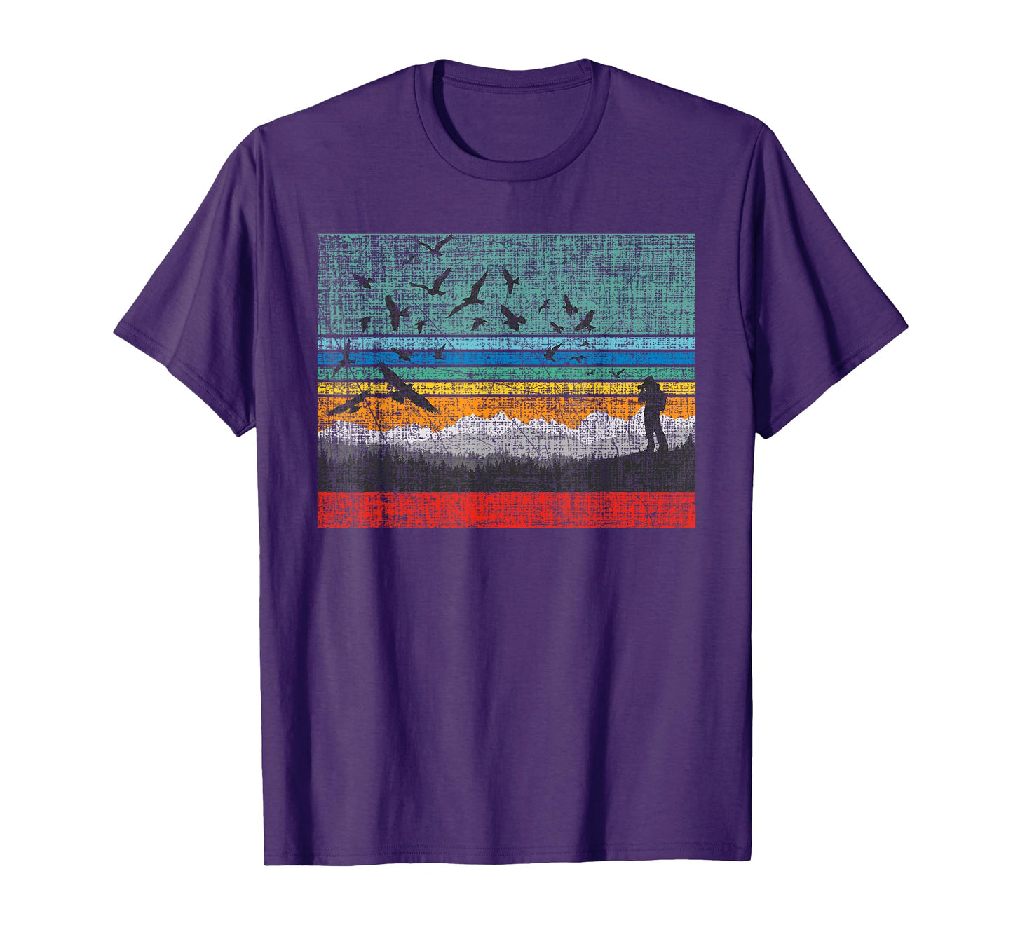 Retro Birding Bird Watching Bird Watcher Birder T-Shirt