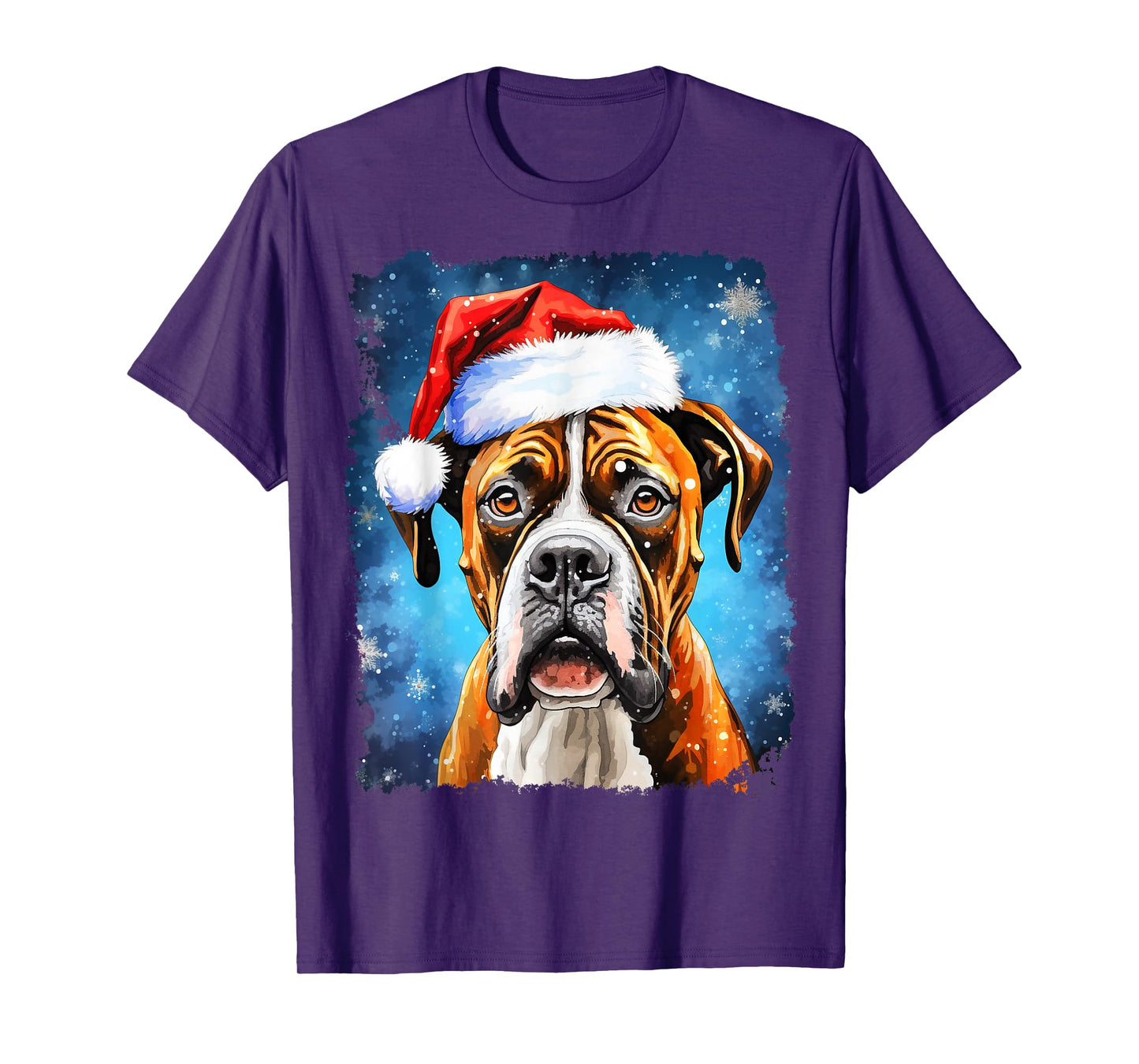 Pop Art Christmas Boxer Dog T-Shirt