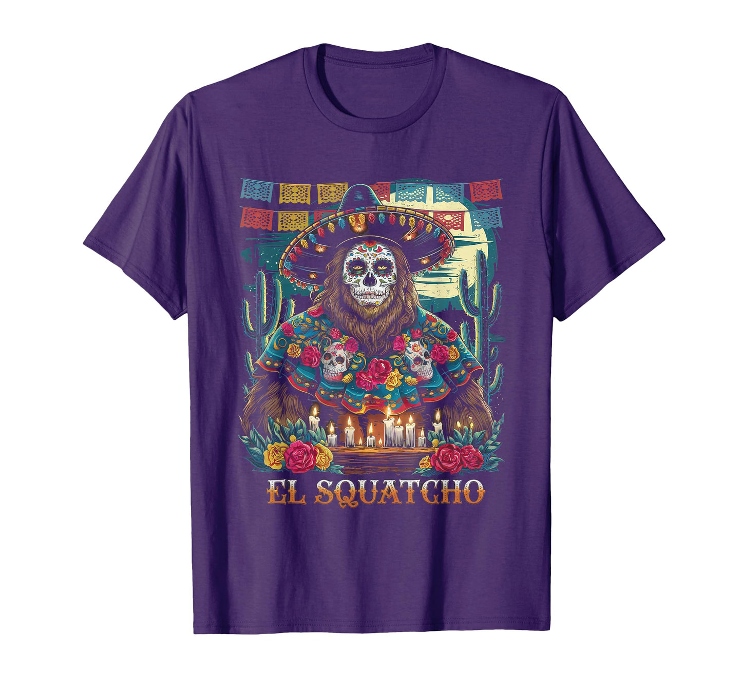 El Squatcho Tshirt Men Women Bigfoot Sasquatch Mexican T-Shirt