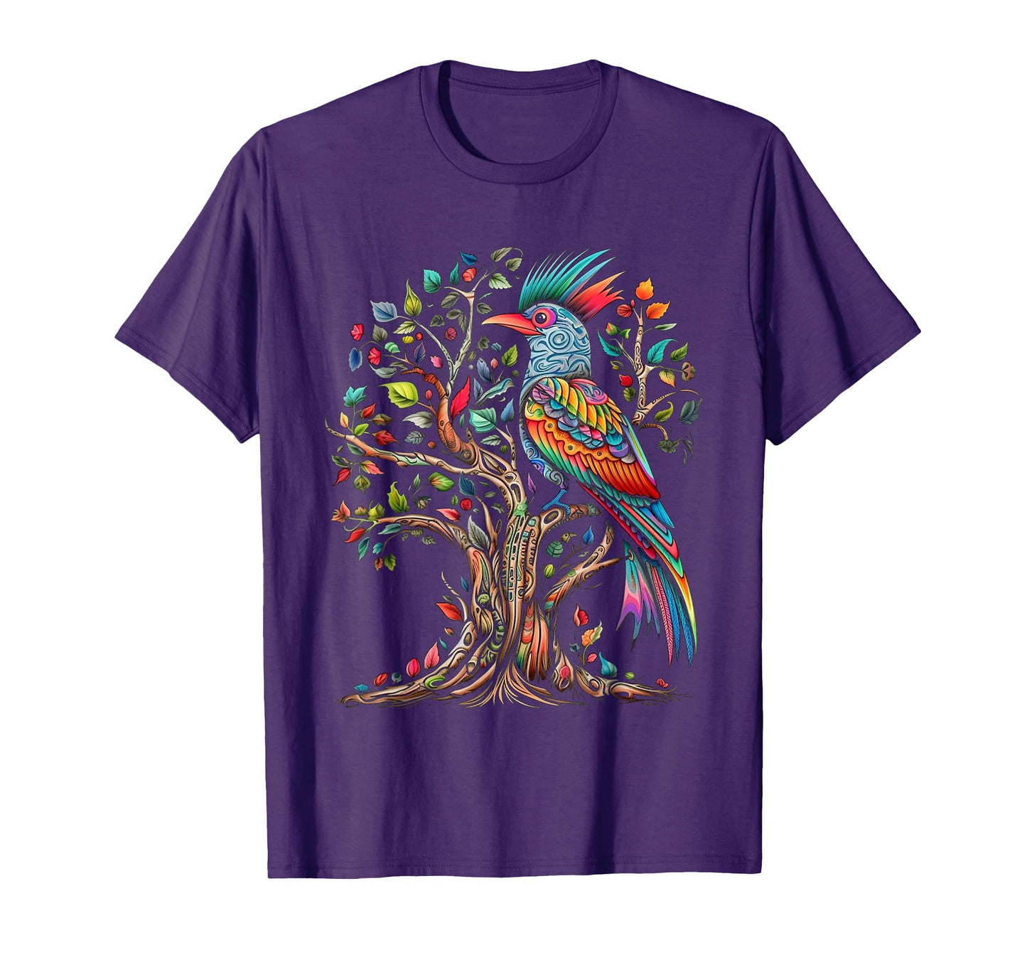 Bird Tree Art - Bird Motif Art Animal Bird T-Shirt