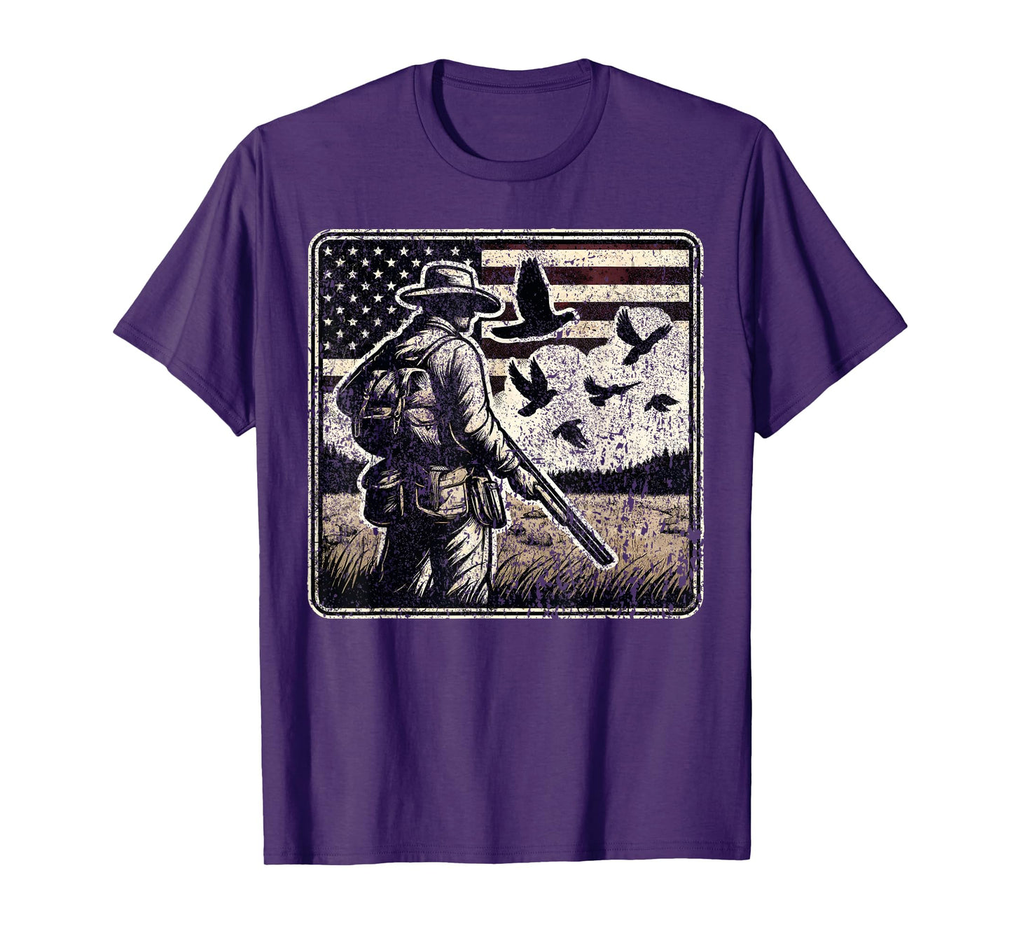 Dove Hunting I American Flag Dove Shooting I Dove Hunter T-Shirt
