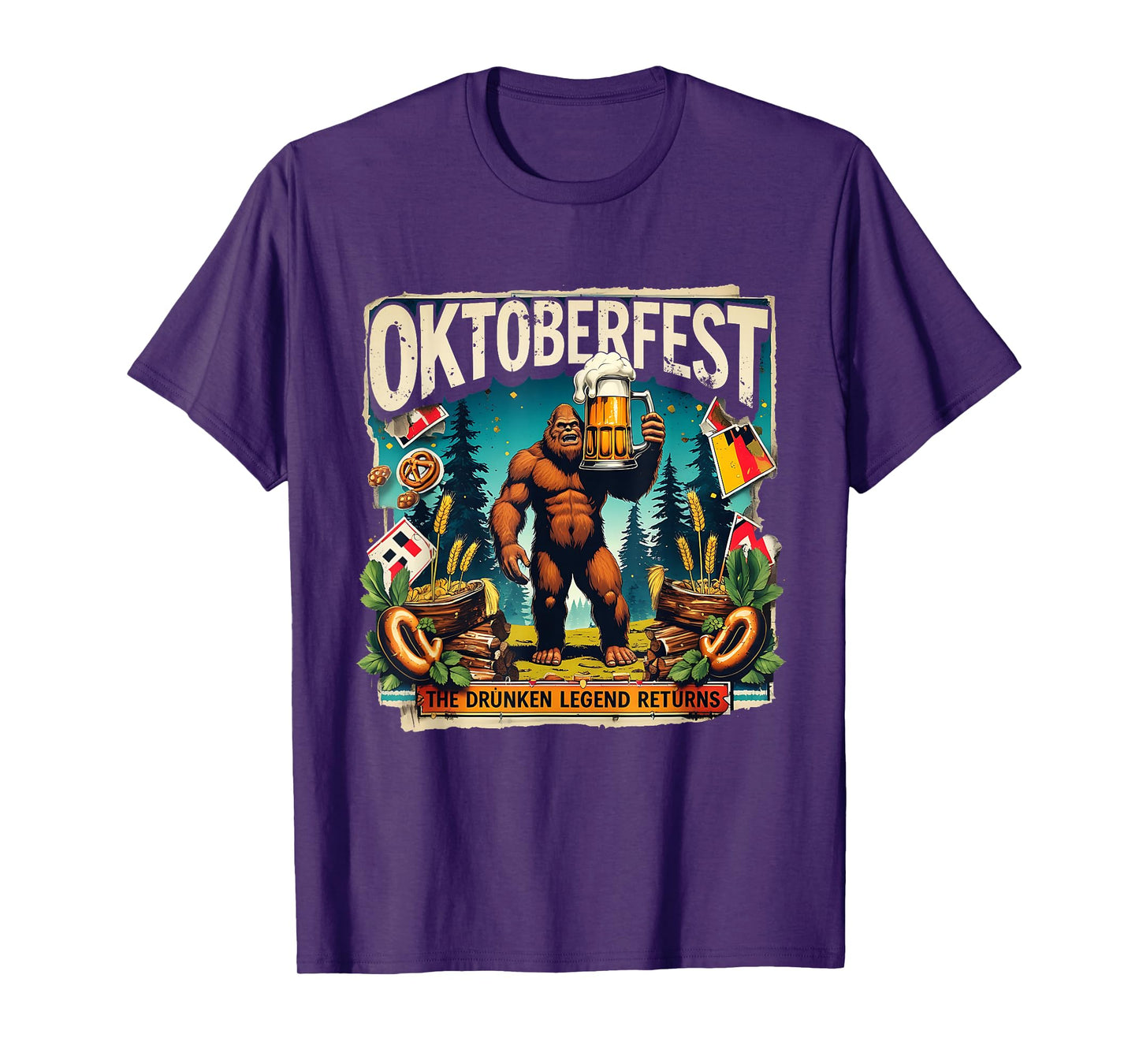 Oktoberfest Bigfoot The Drunken Legend Returns Beer Club T-Shirt