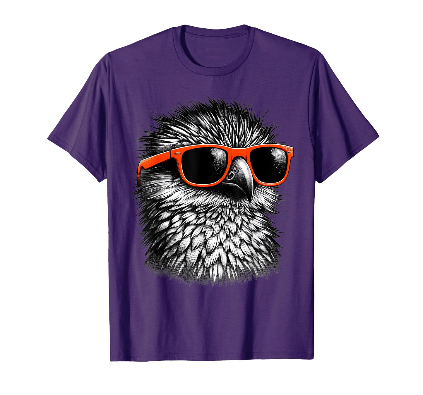 Cool Potoo Bird Wearing Sunglasses Graphic Art T-Shirt