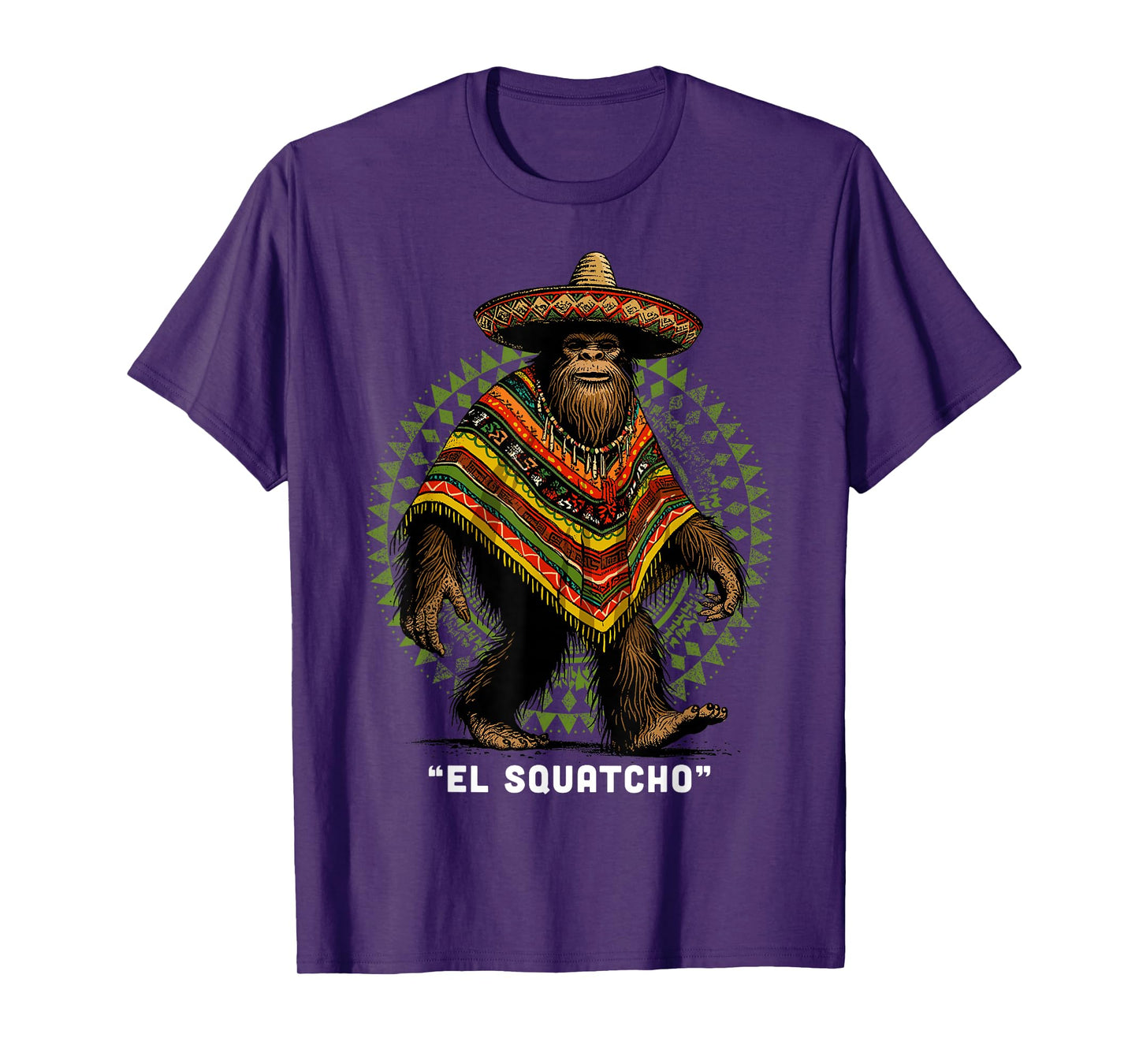 El Squatcho Shirt Western Bigfoot Poncho Mexican Sasquatch T-Shirt