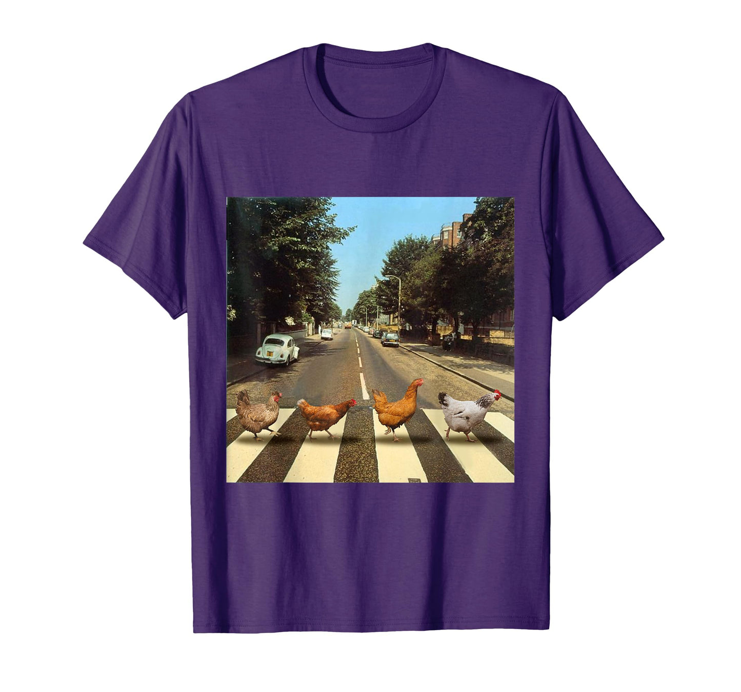 Chickens Crossing Road Parody Chicken Lover T-Shirt