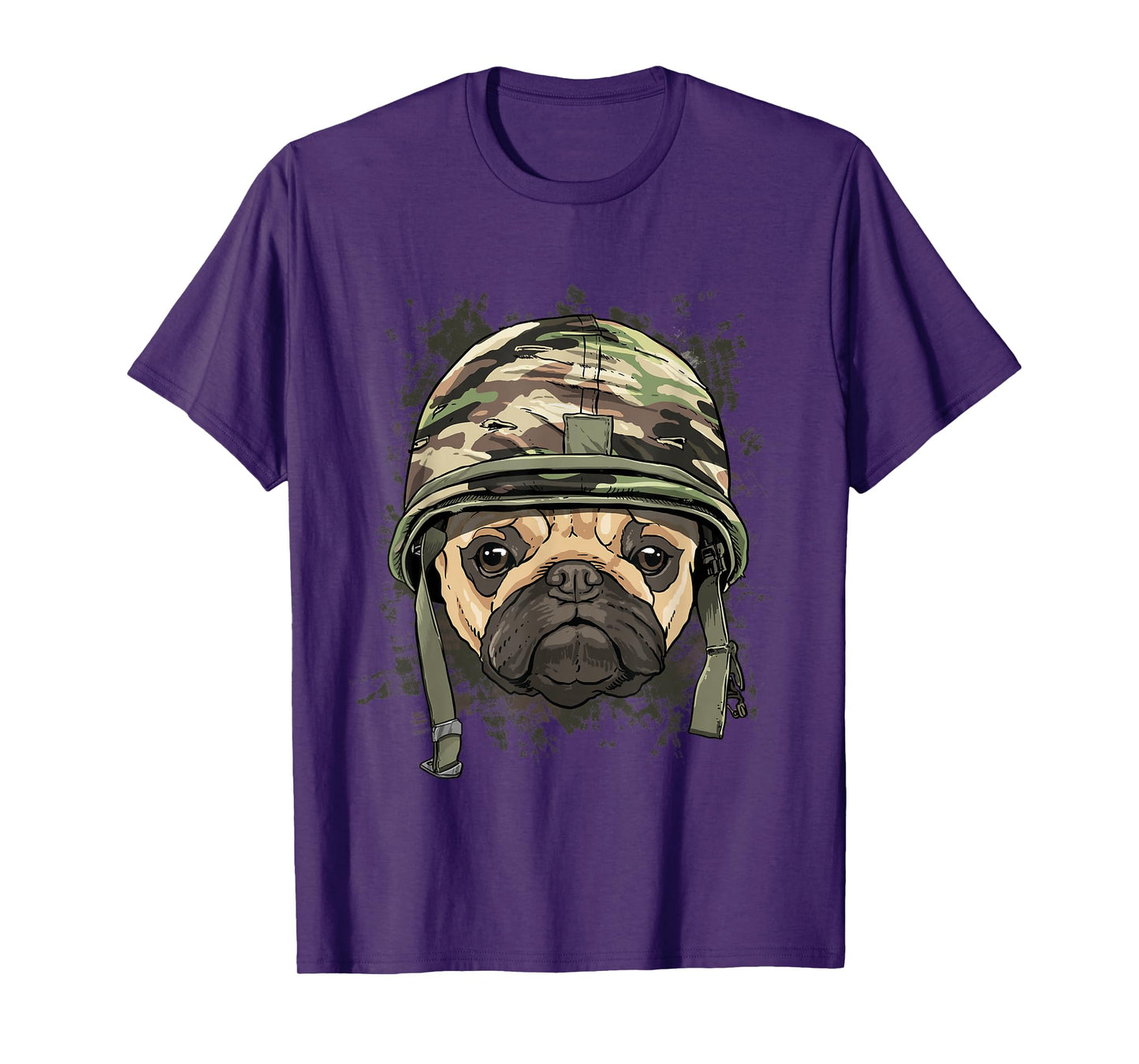 Pug Military Soldier Veterans Day Puppy Pet Pug Dog Lover T-Shirt