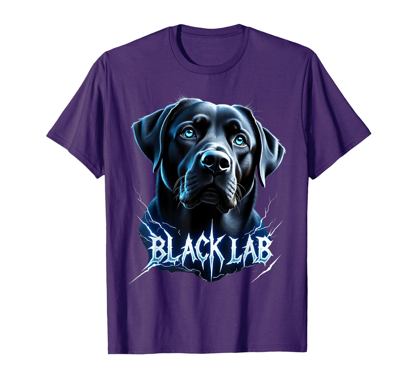 Funny Black Labrador Lover Design Heavy Metal Black Lab T-Shirt