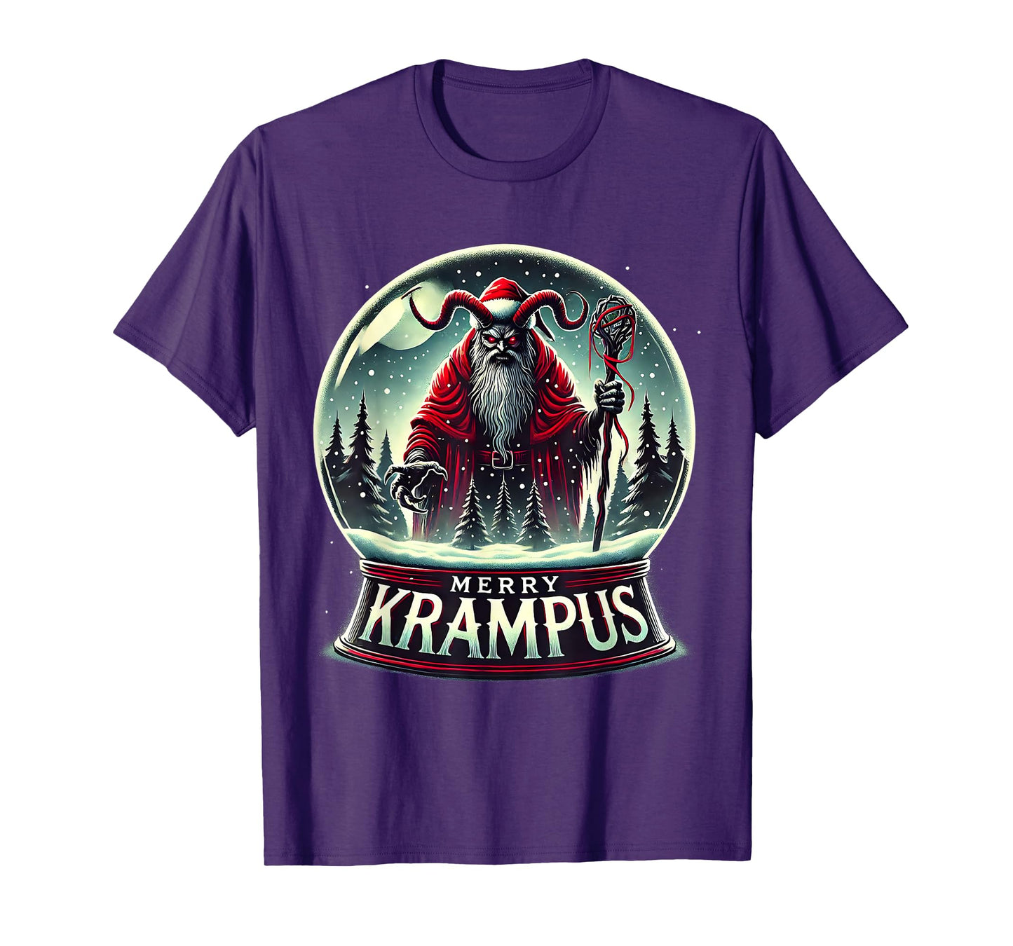 Krampus Is Coming To Town Horror Merry Krampus Christmas T-Shirt